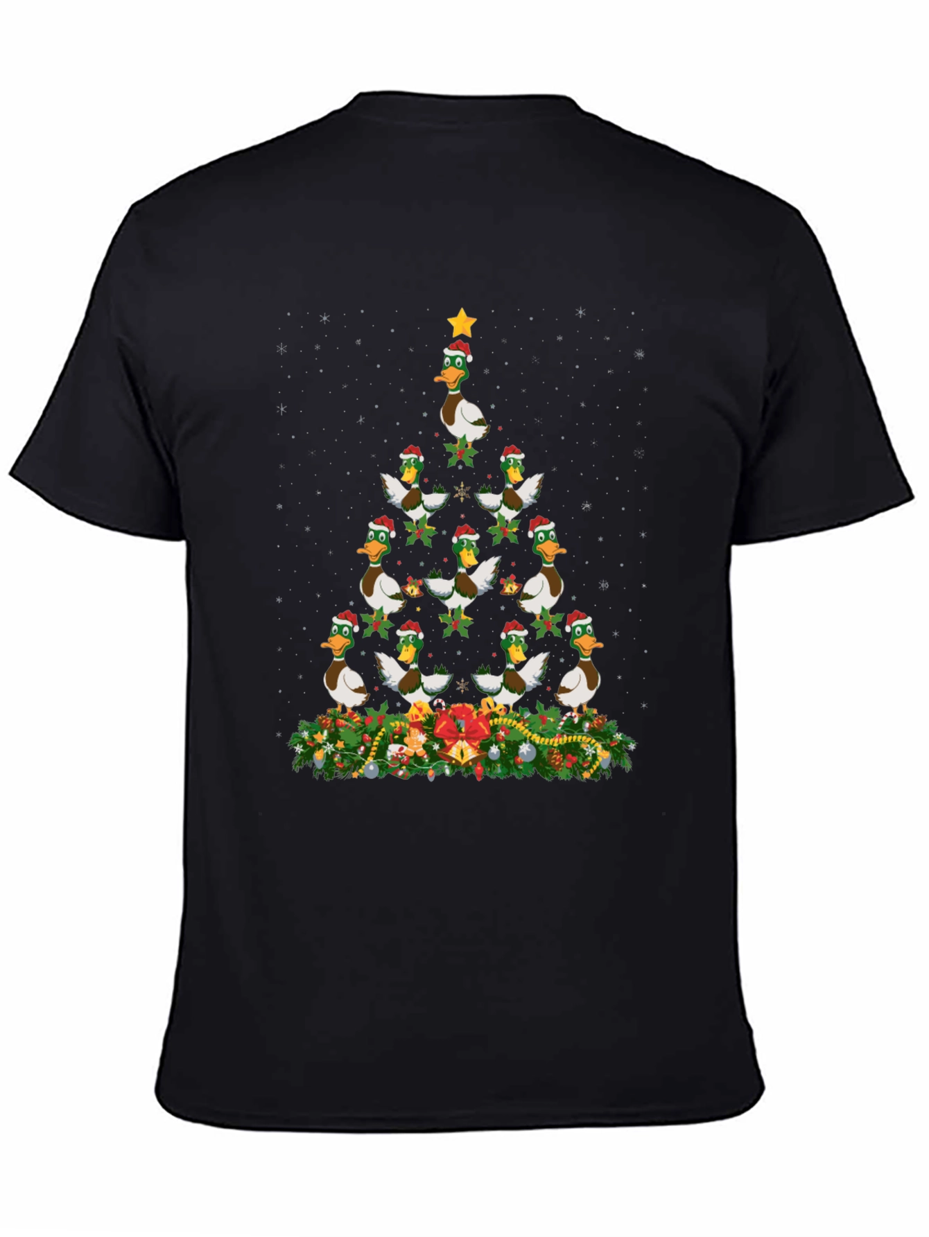 Duck Christmas Tree T-Shirt - Holiday Festive Tee