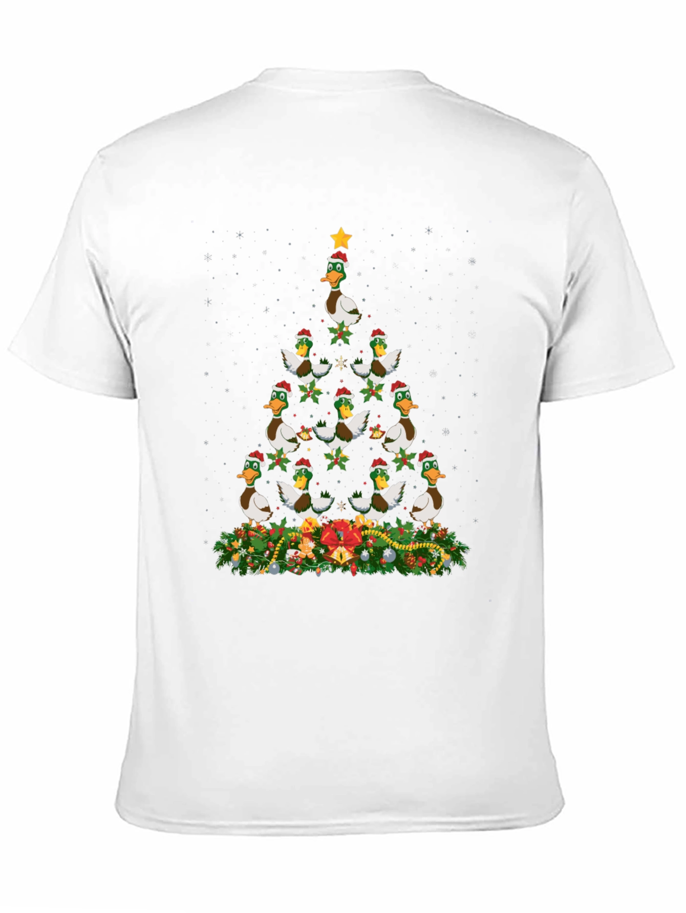 Duck Christmas Tree T-Shirt - Holiday Festive Tee