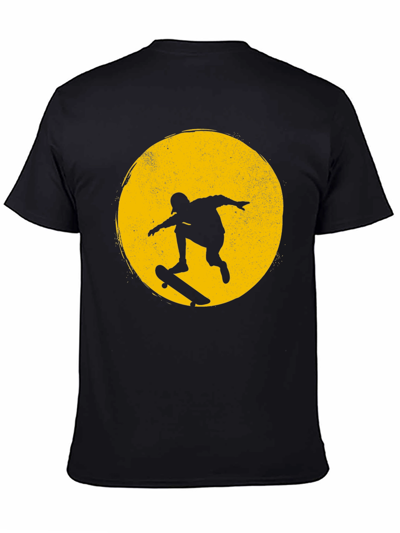 Skater Silhouette Graphic Tee - Mens Black T-Shirt