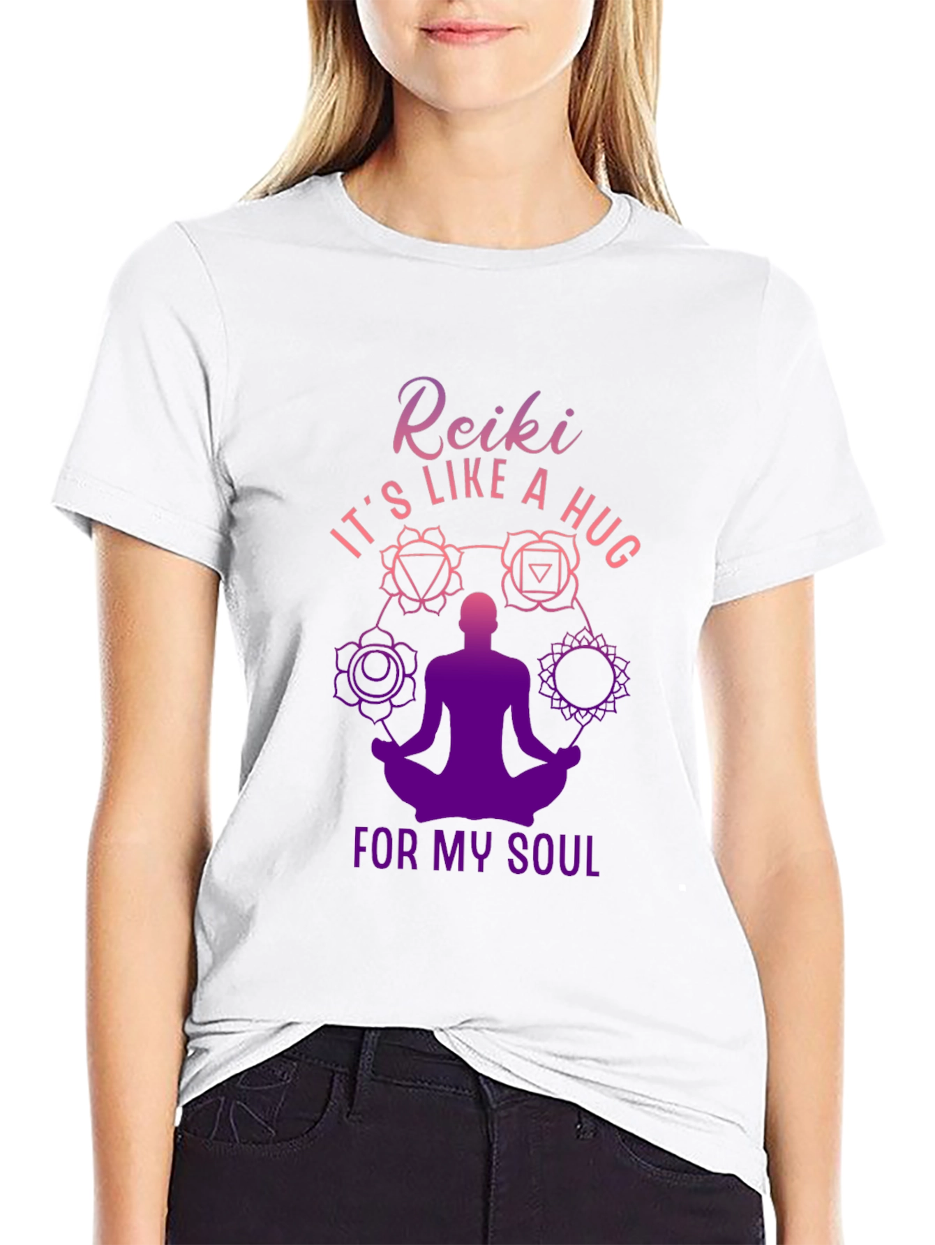 Reiki Like A Hug T-Shirt Yoga Meditation Tee