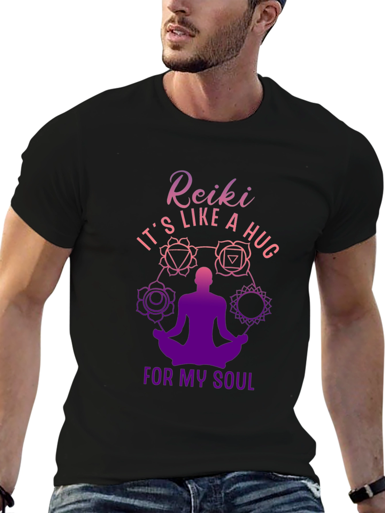 Reiki Like A Hug T-Shirt Yoga Meditation Tee