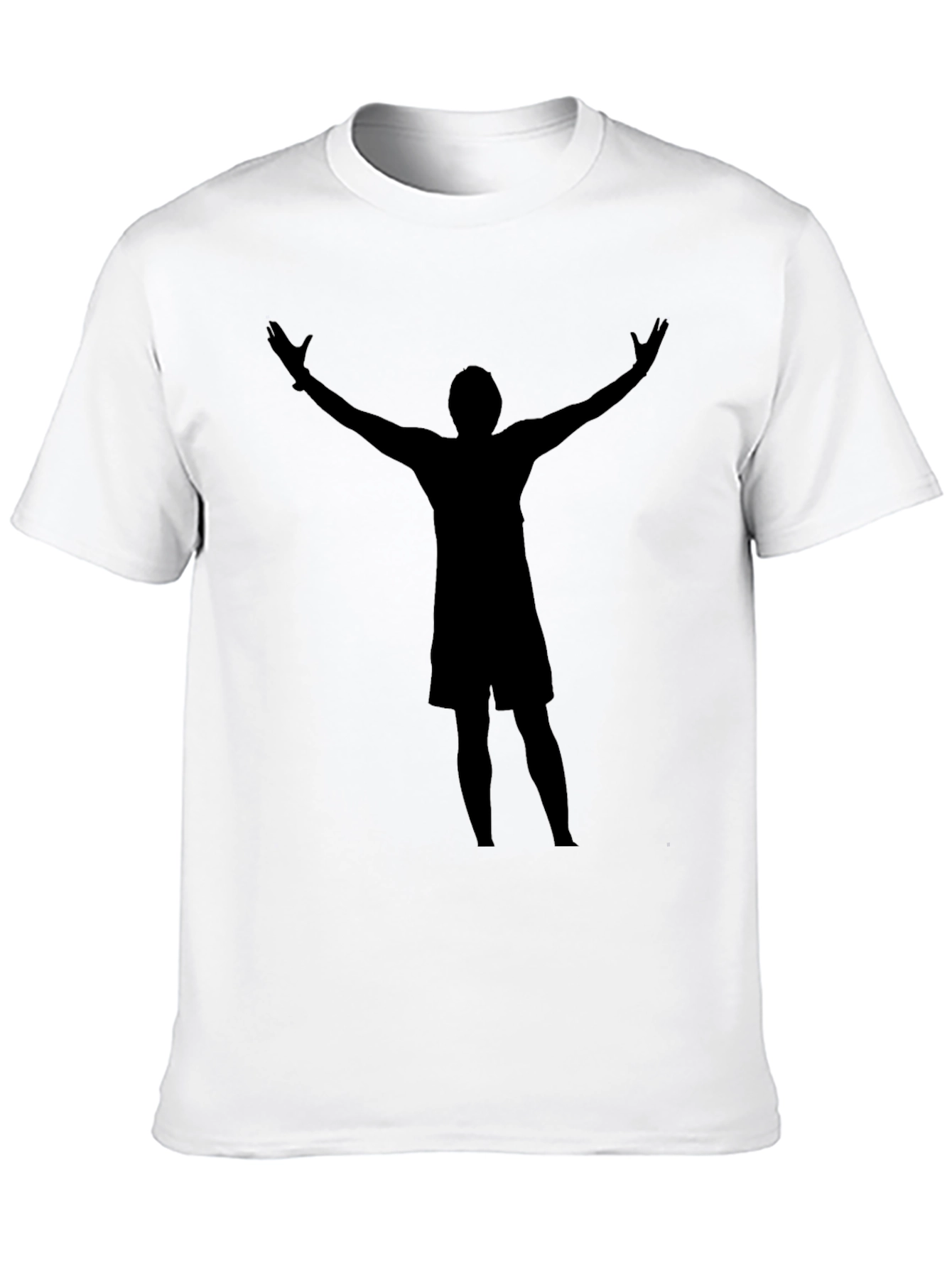 Silhouette Graphic Tee - Black Crew Neck