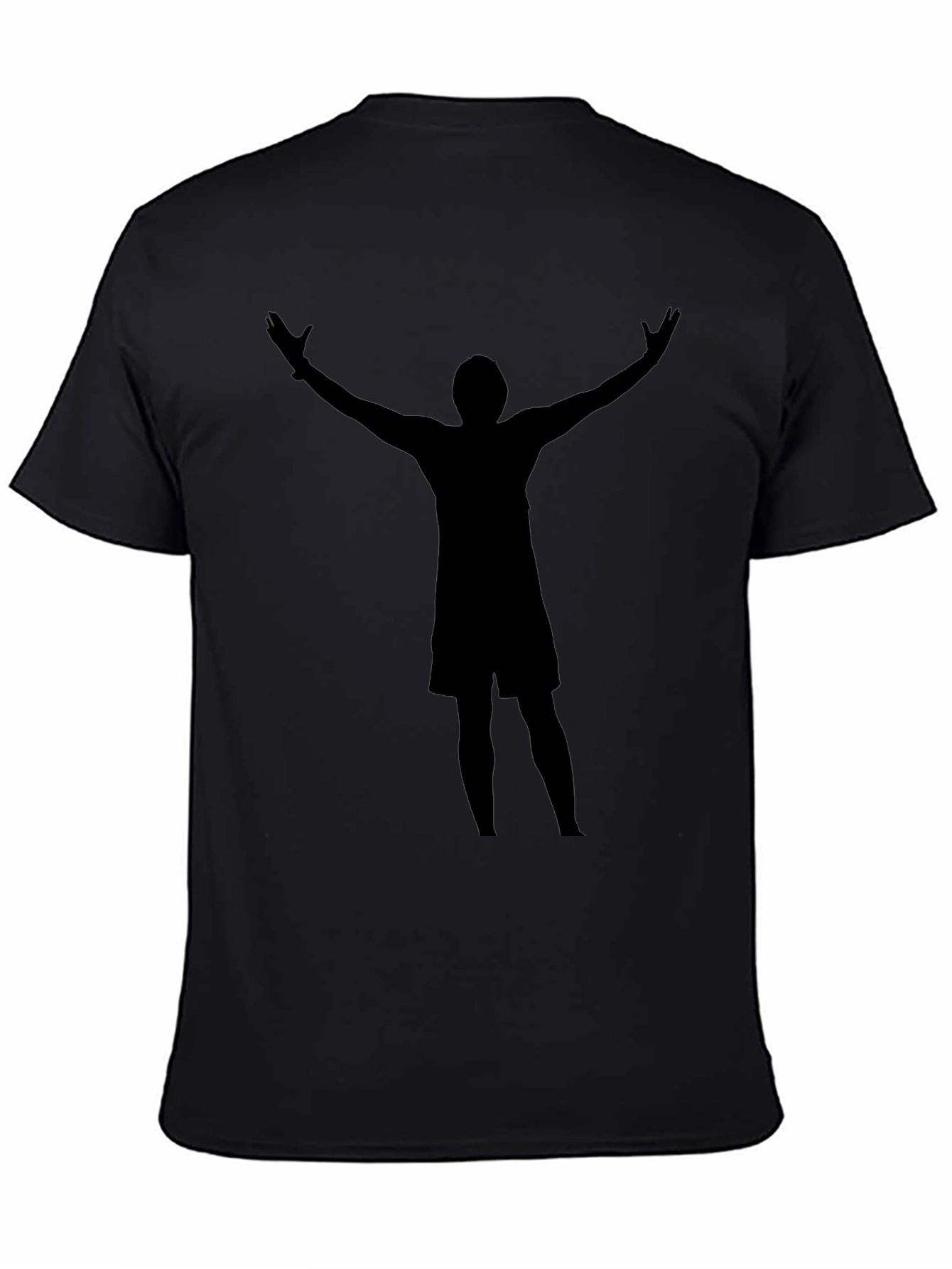 Silhouette Graphic Tee - Black Crew Neck
