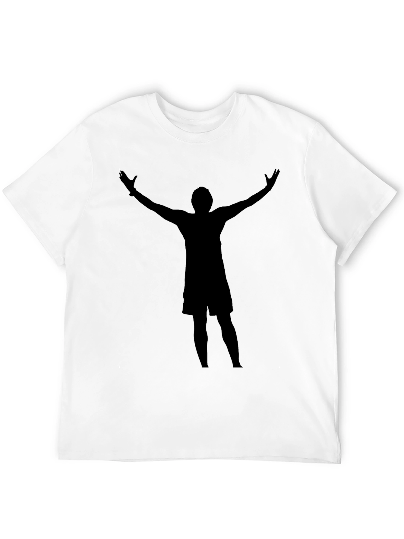 Silhouette Graphic Tee - Black Crew Neck
