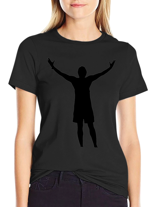 Silhouette Graphic Tee - Black Crew Neck