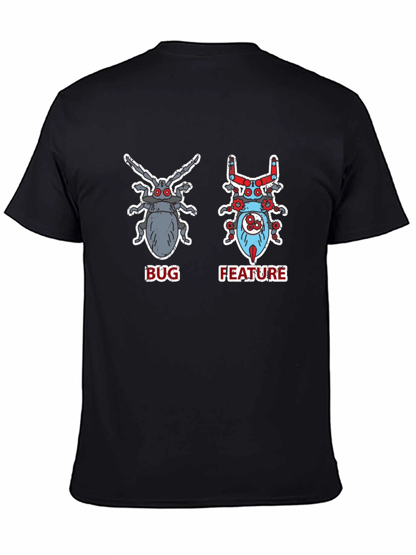 Bug vs. Feature T-Shirt - Programmer Humor Tee