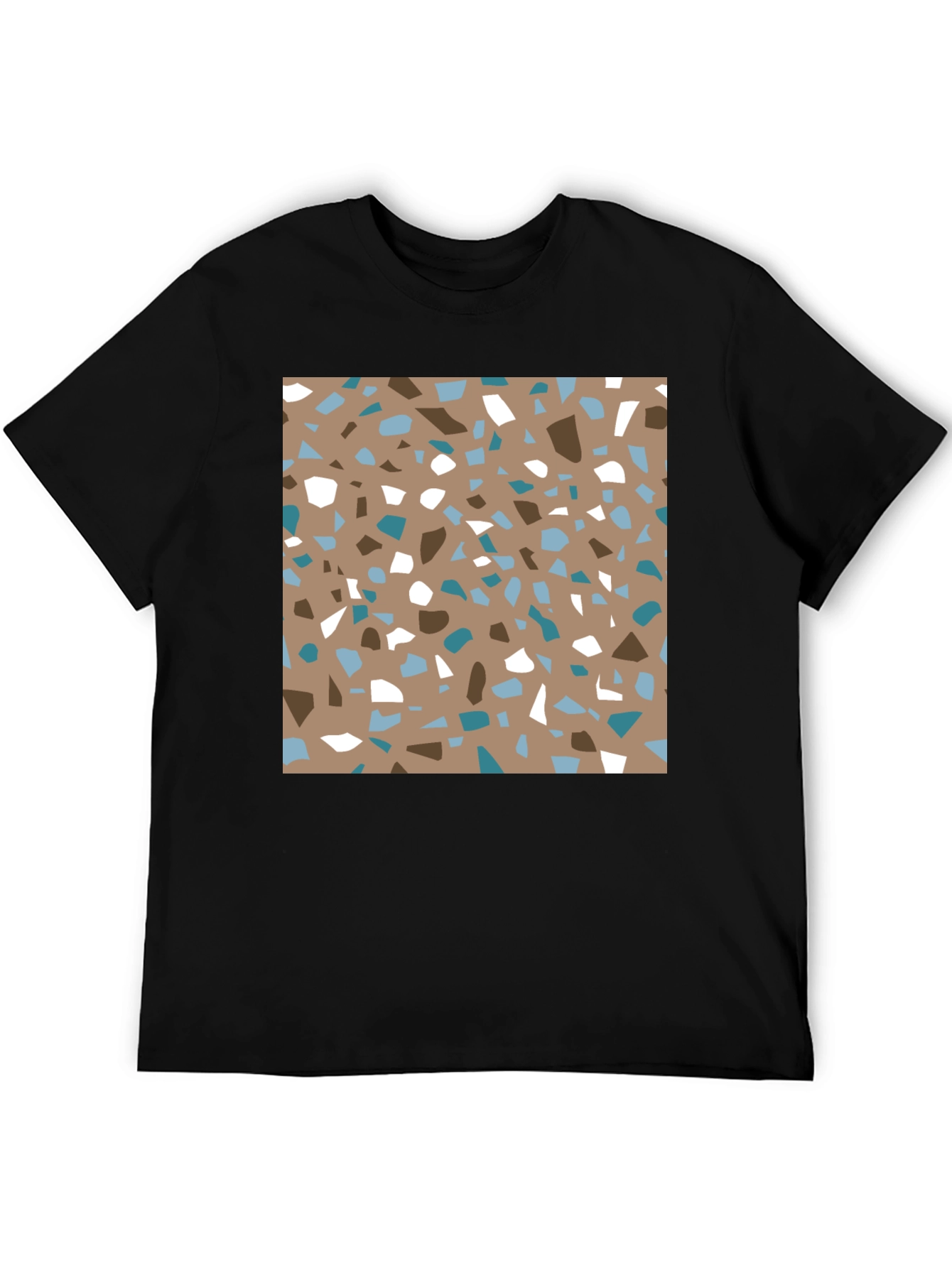 Terrazzo Print Tee - Modern Graphic Design T-Shirt