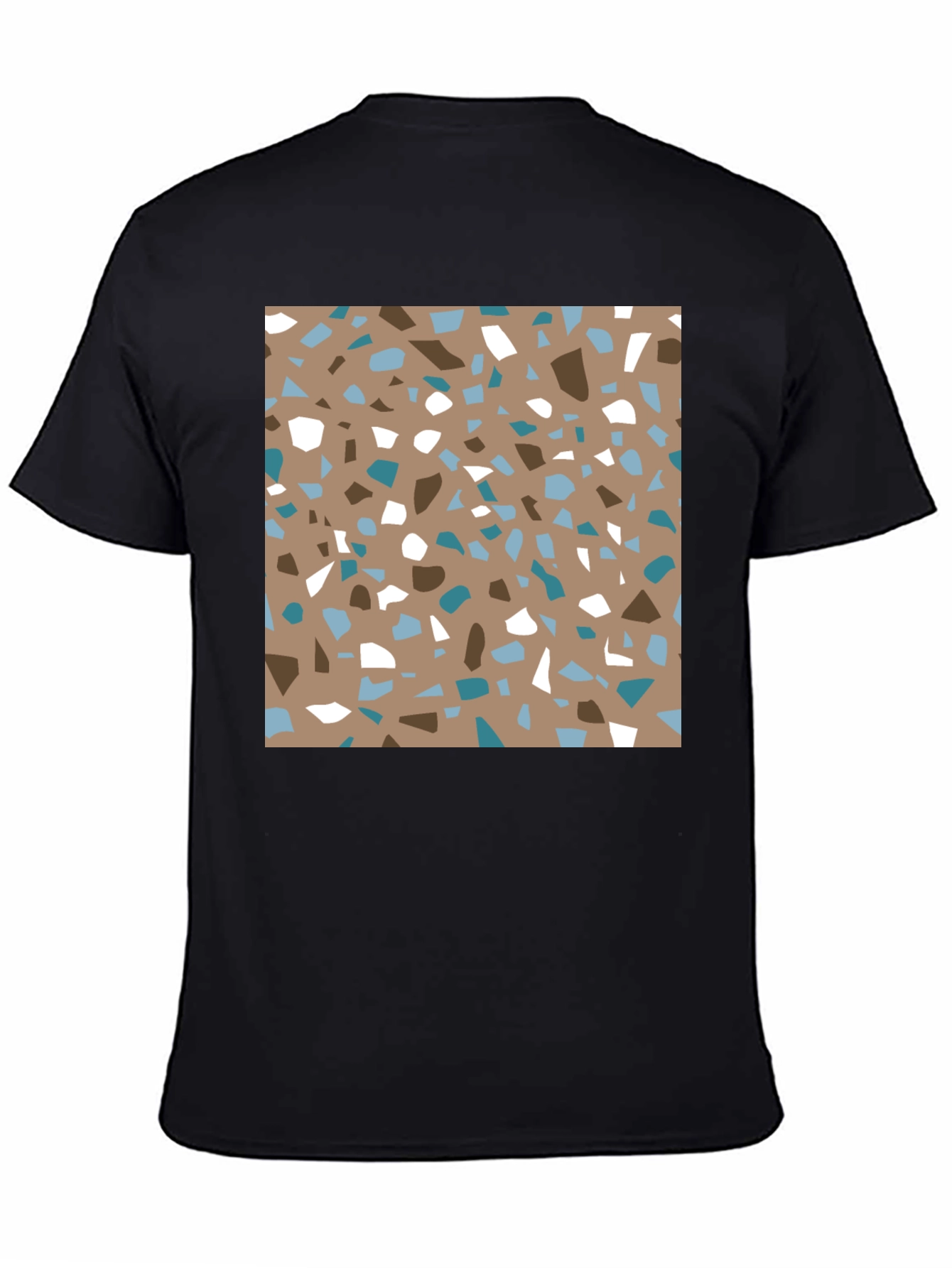 Terrazzo Print Tee - Modern Graphic Design T-Shirt