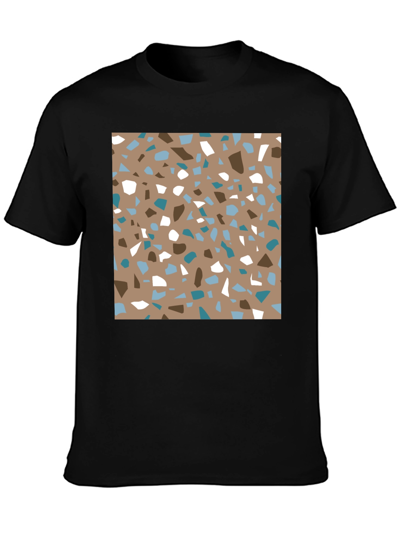 Terrazzo Print Tee - Modern Graphic Design T-Shirt