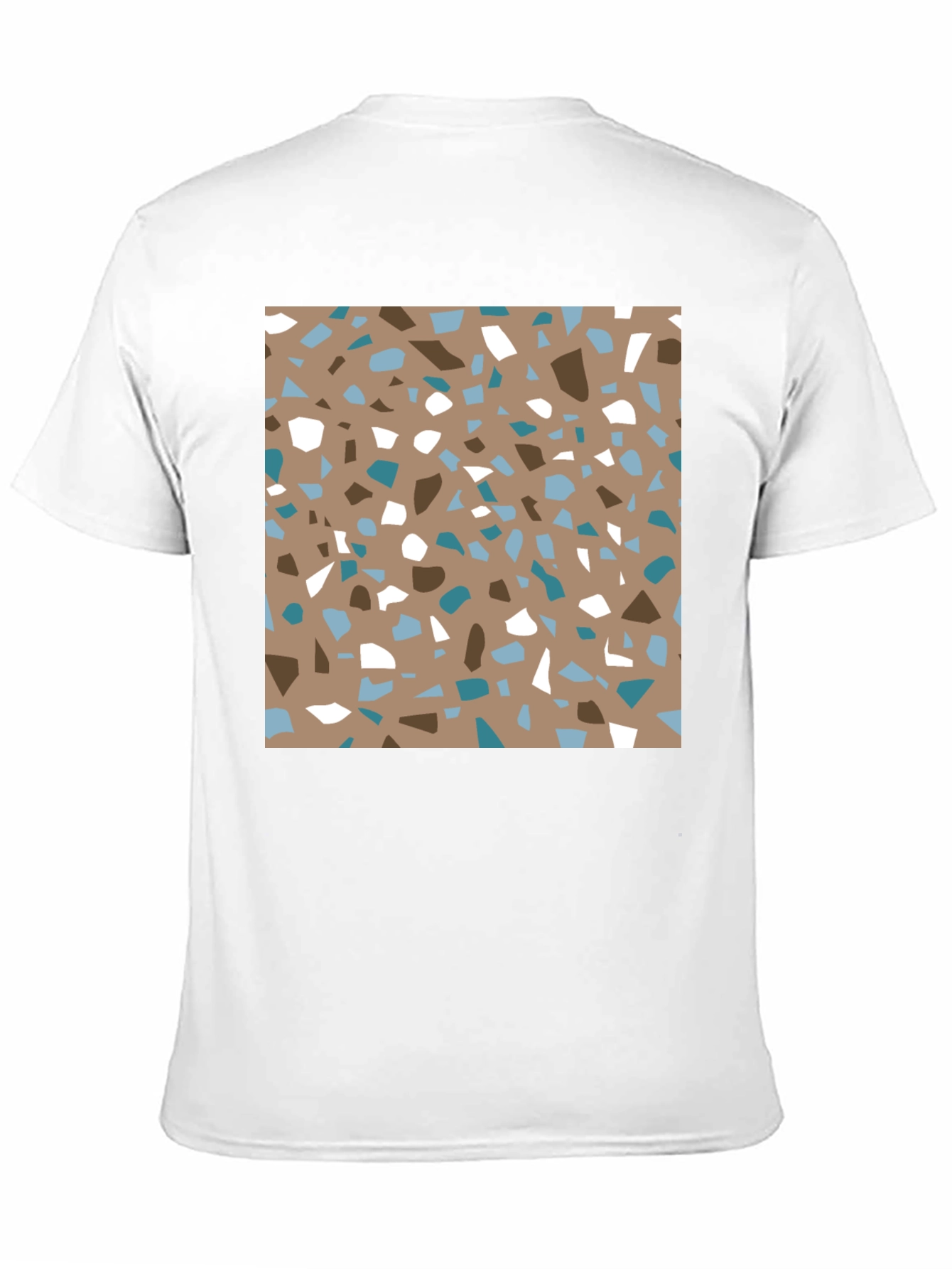 Terrazzo Print Tee - Modern Graphic Design T-Shirt