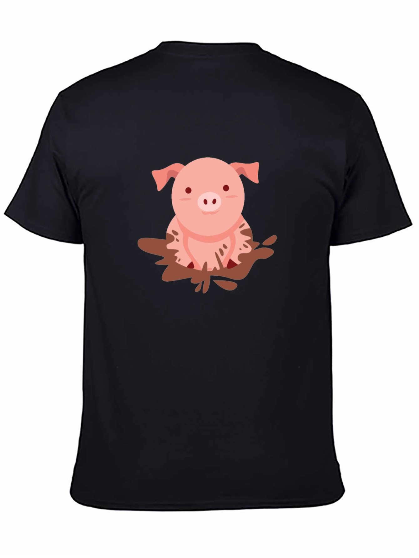 Pig in Mud T-Shirt - Cute Animal Tee