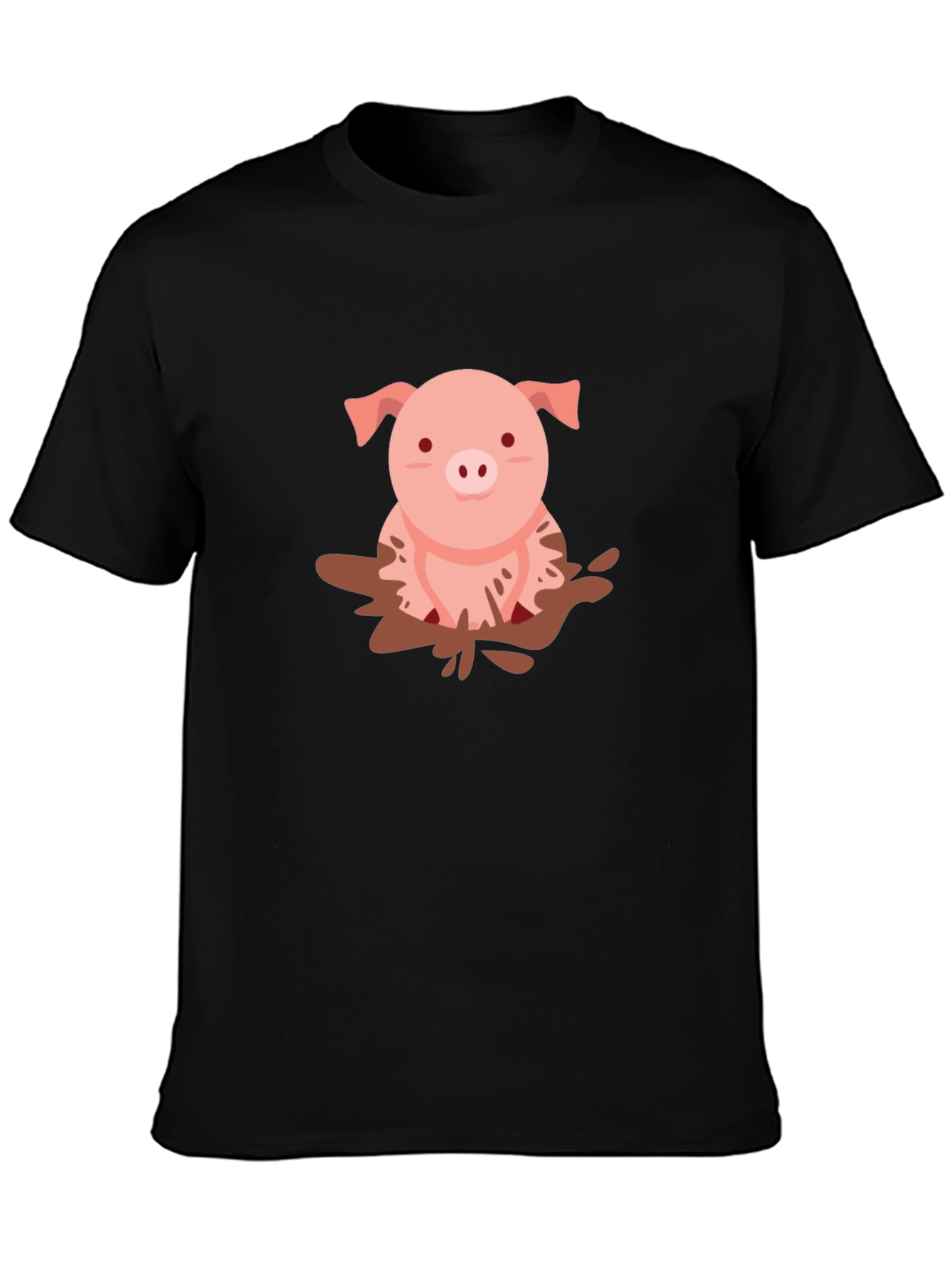 Pig in Mud T-Shirt - Cute Animal Tee