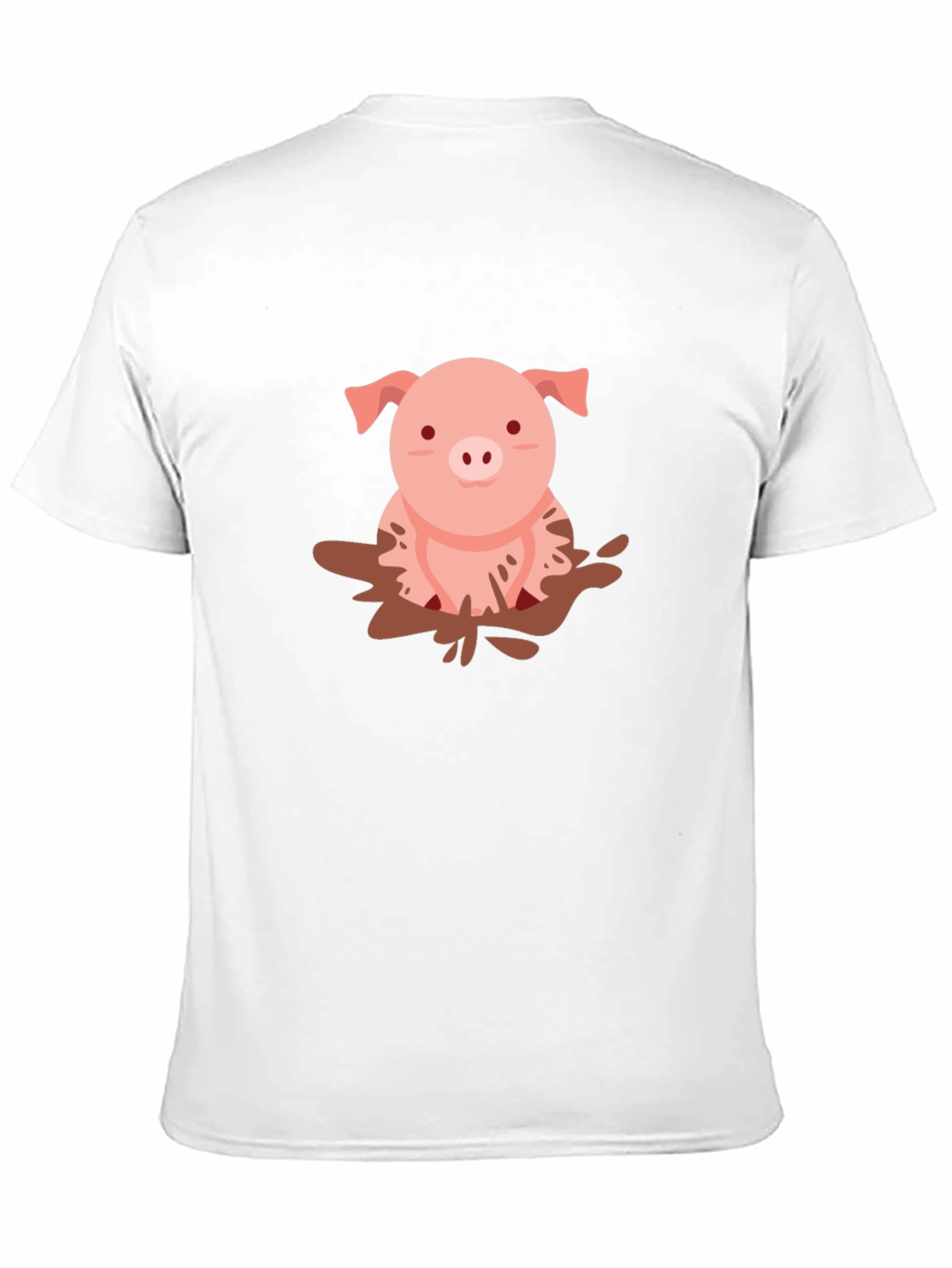 Pig in Mud T-Shirt - Cute Animal Tee
