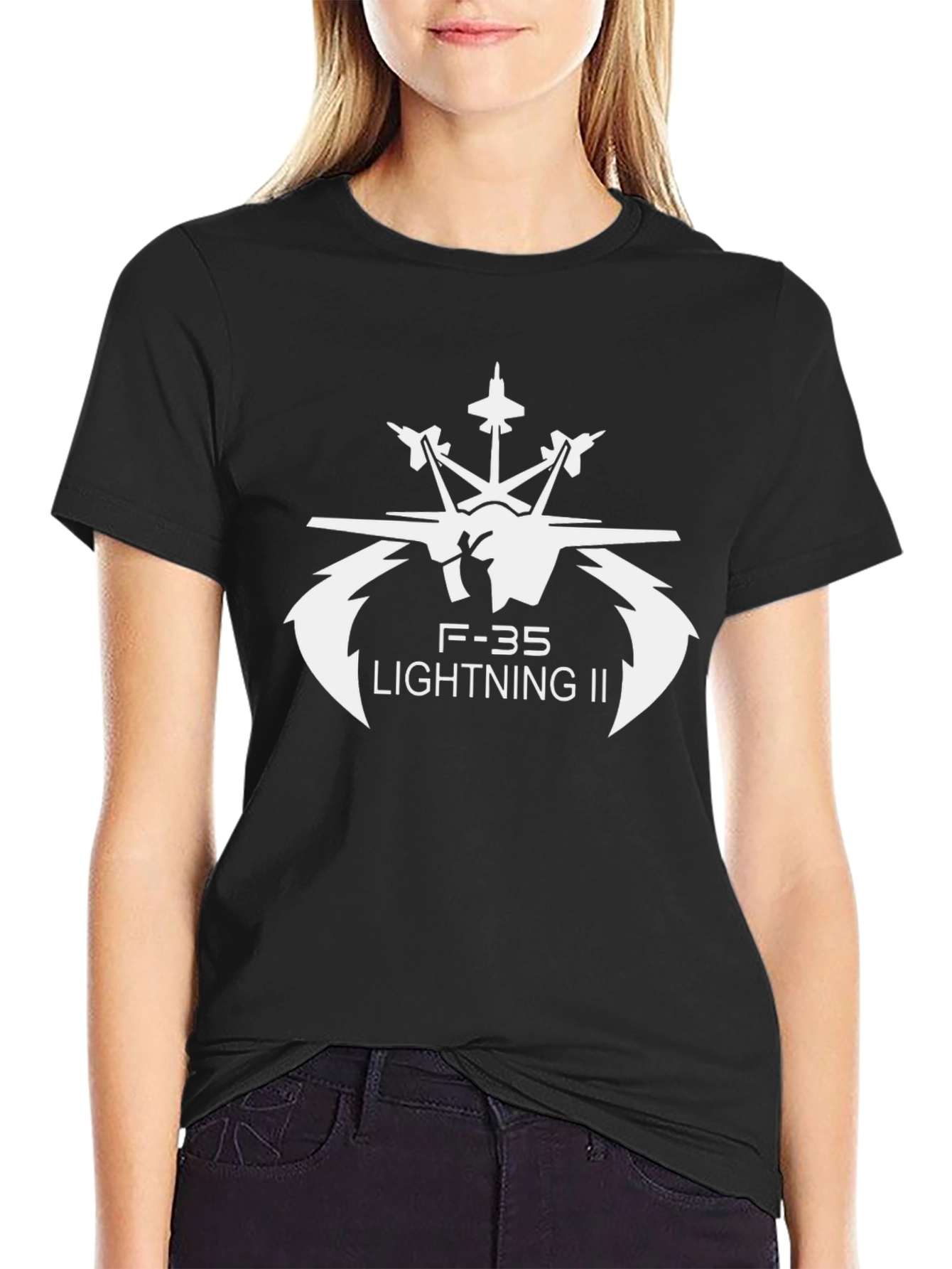 F-35 Lightning II Graphic T-Shirt - Black