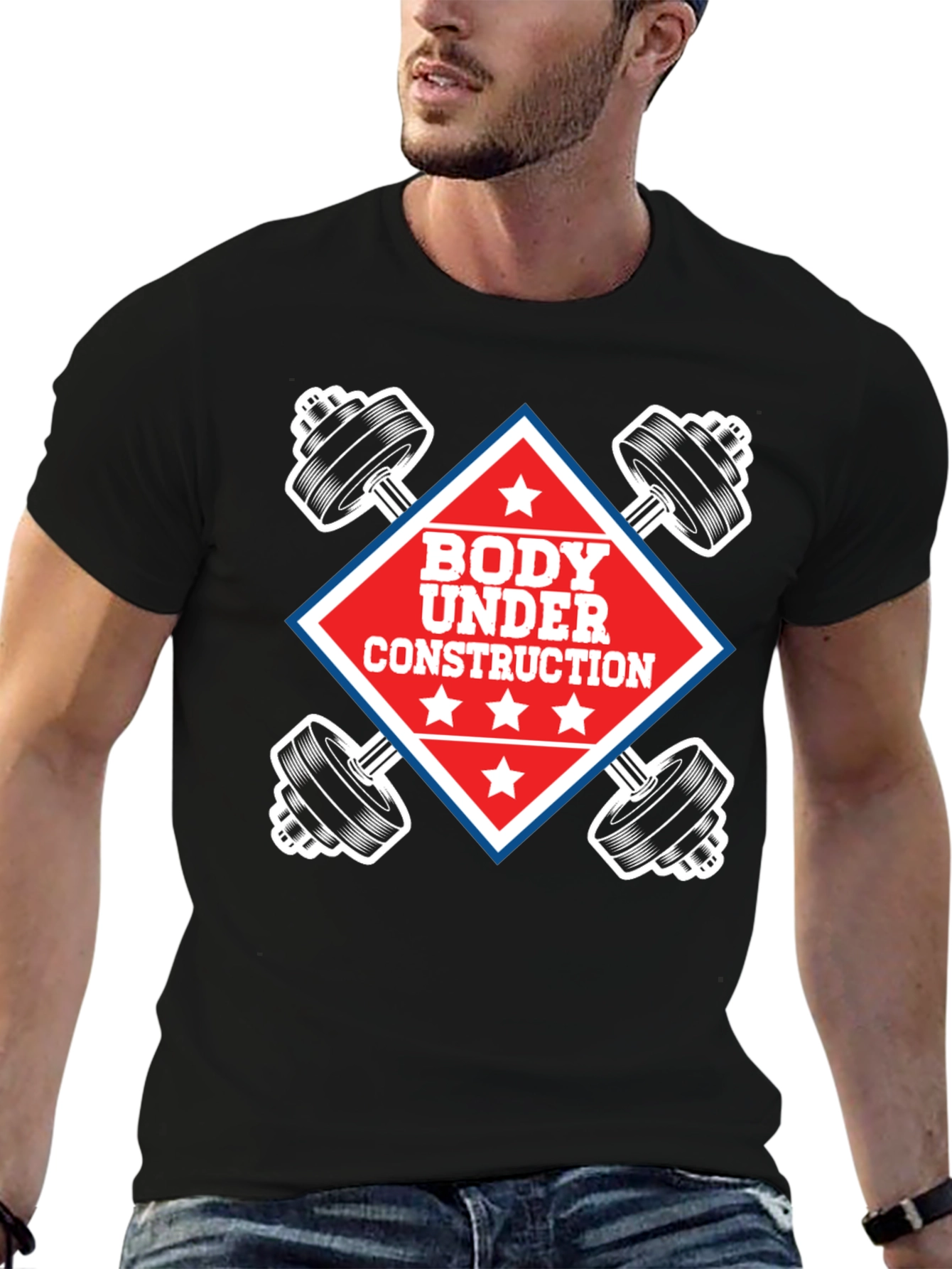 Body Under Construction Graphic T-Shirt