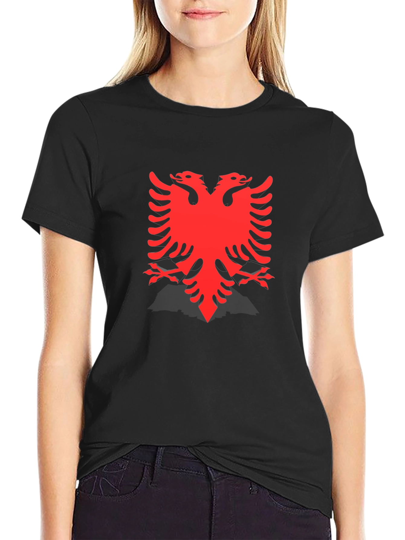 Albanian Eagle Black T-Shirt