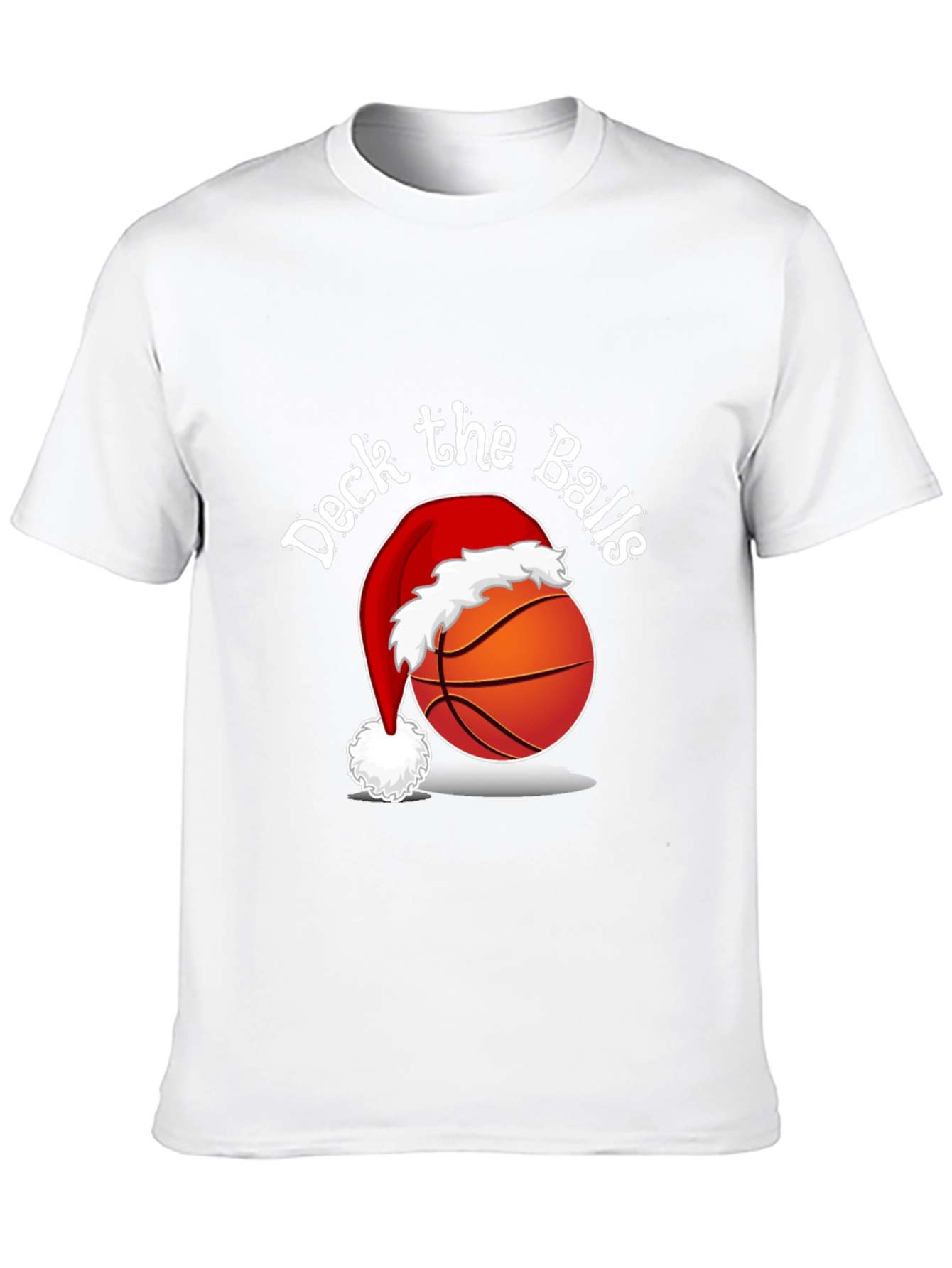 Deck the Balls T-Shirt - Holiday Basketball Tee