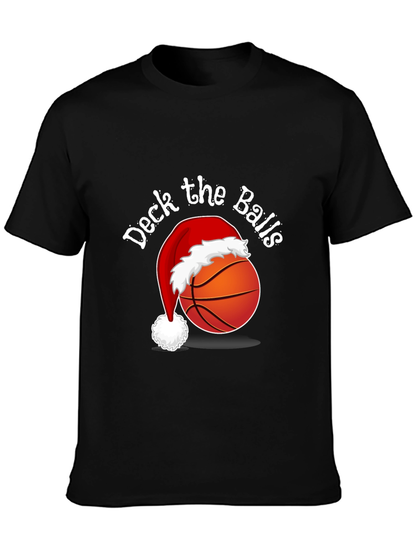 Deck the Balls T-Shirt - Holiday Basketball Tee