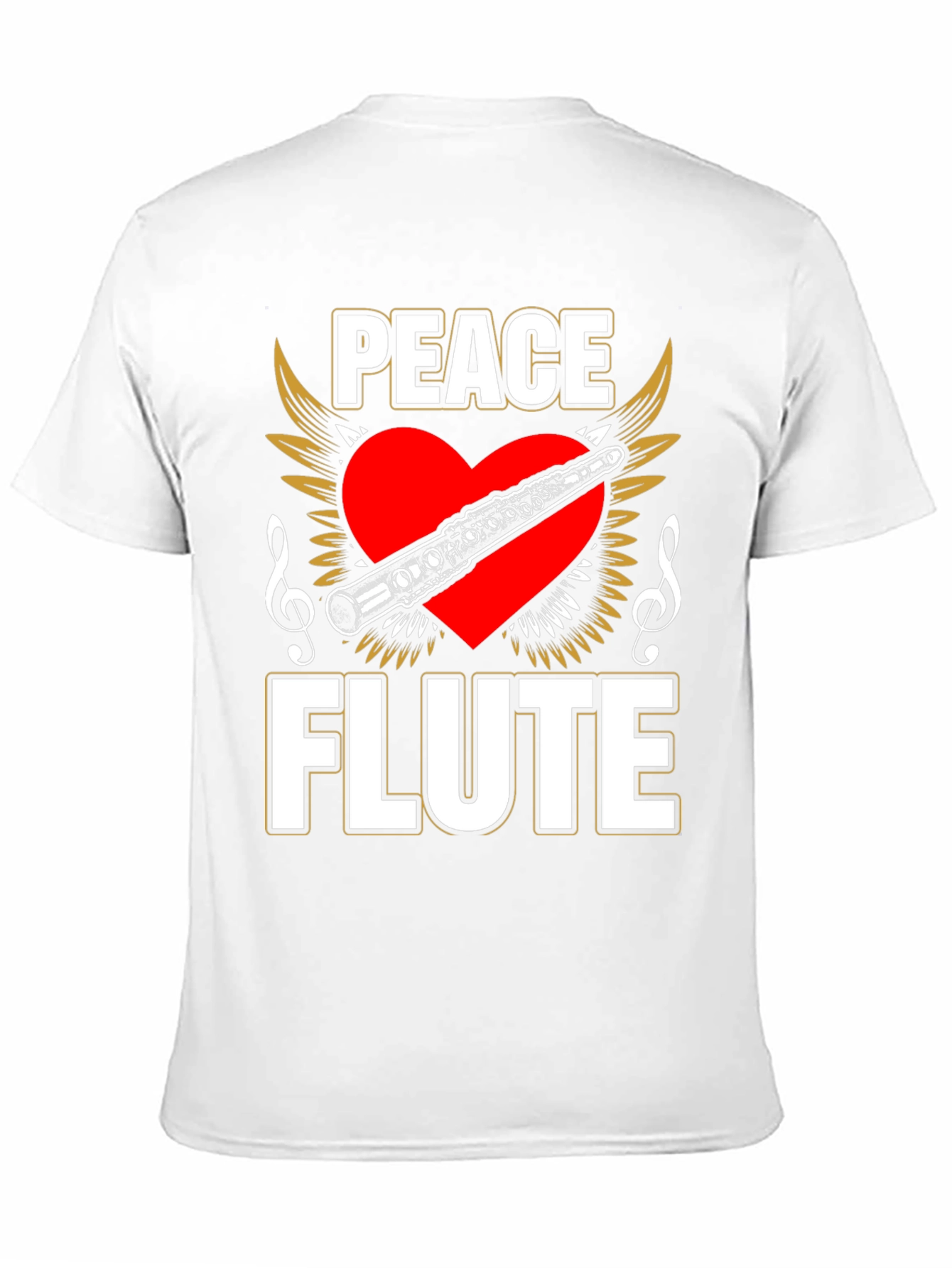 Peace Flute T-Shirt - Musician Gift Tee