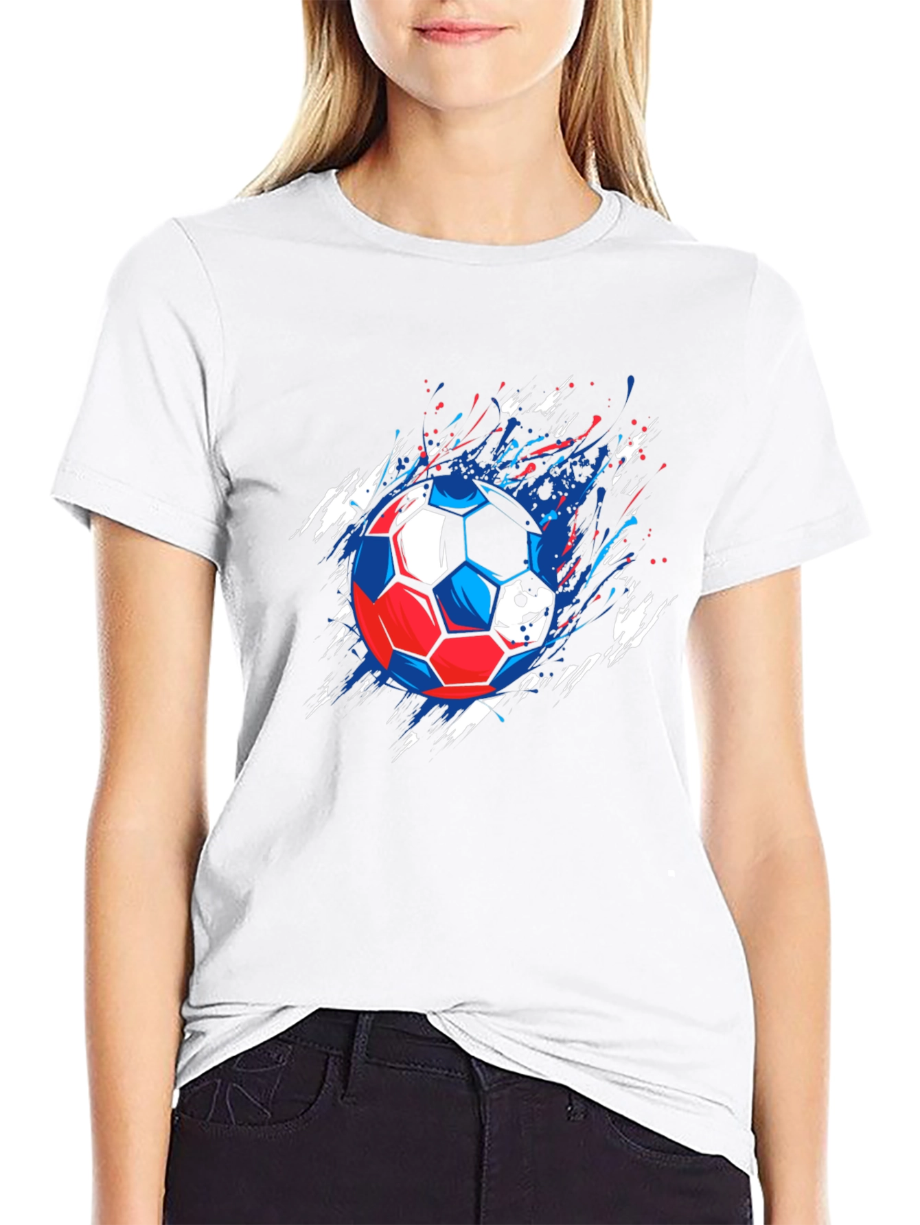 Mens Graphic Soccer Ball Tee