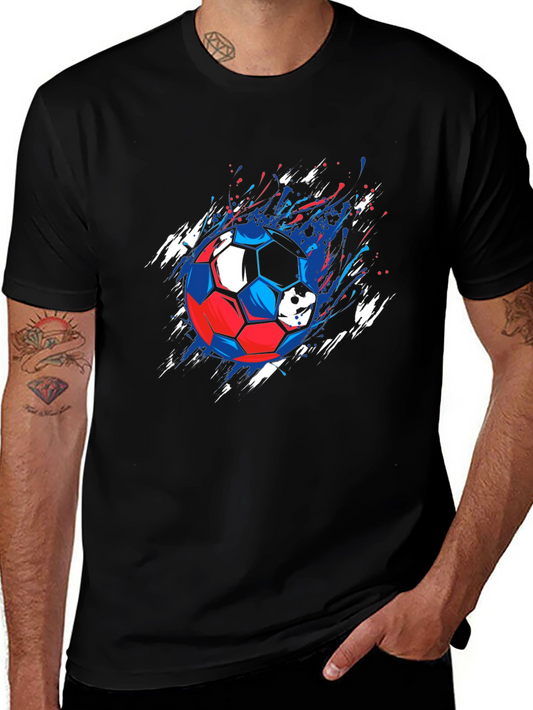 Mens Graphic Soccer Ball Tee