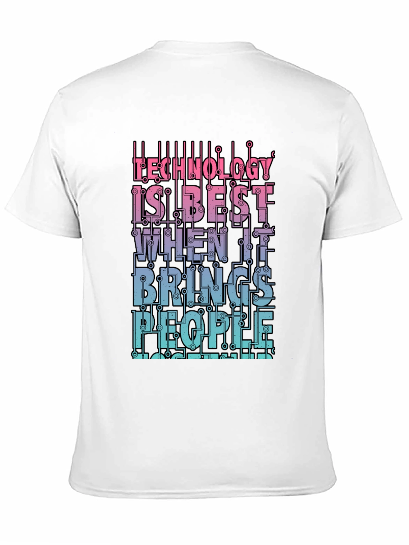 Technology Brings People Together Graphic T-Shirt