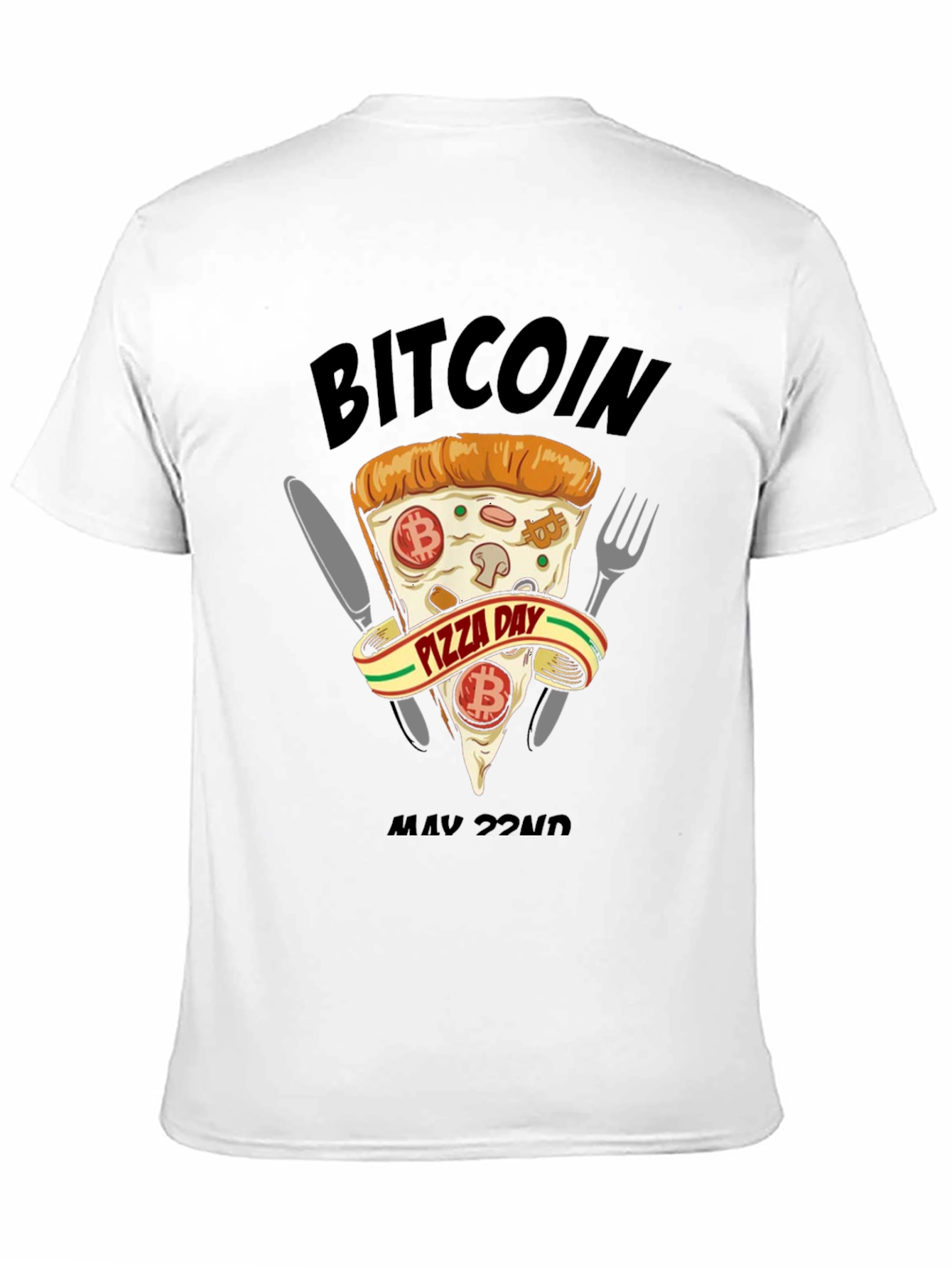 Bitcoin Pizza Day Black T-Shirt