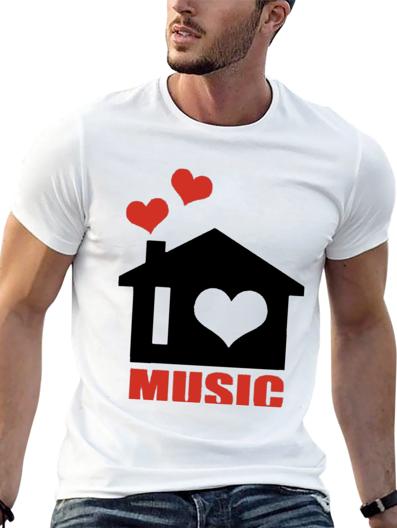 I Love Music Graphic T-Shirt