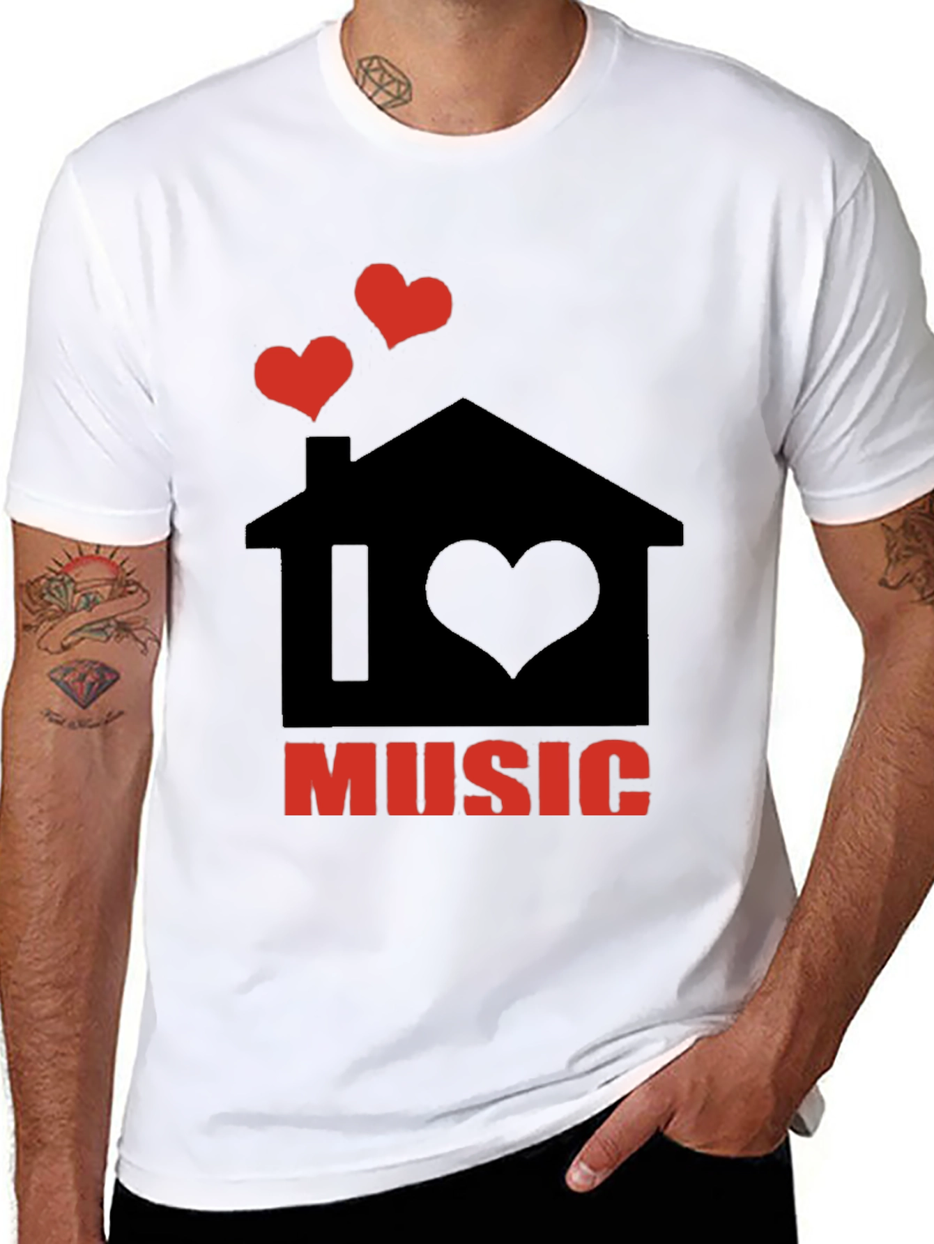 I Love Music Graphic T-Shirt