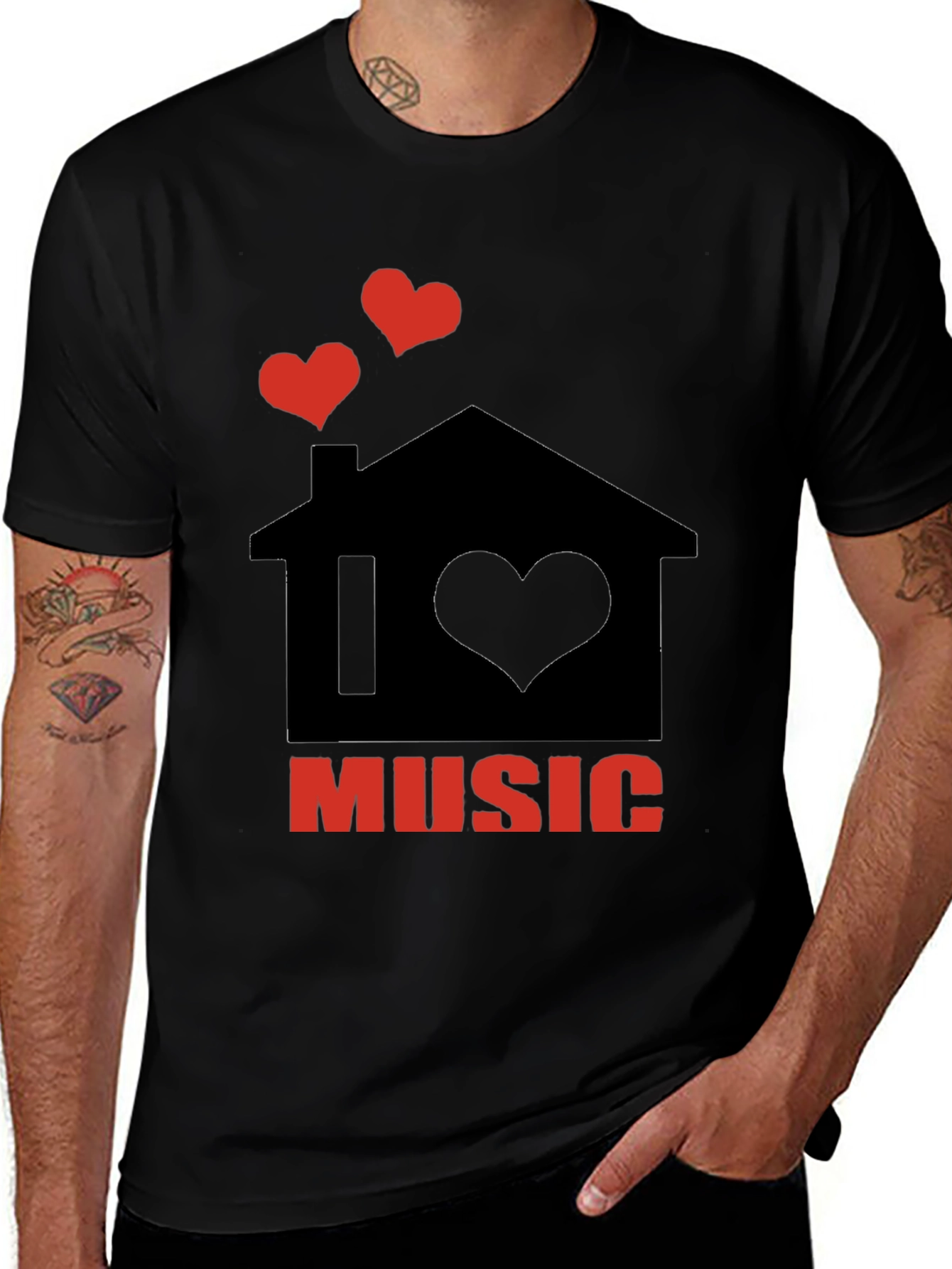 I Love Music Graphic T-Shirt