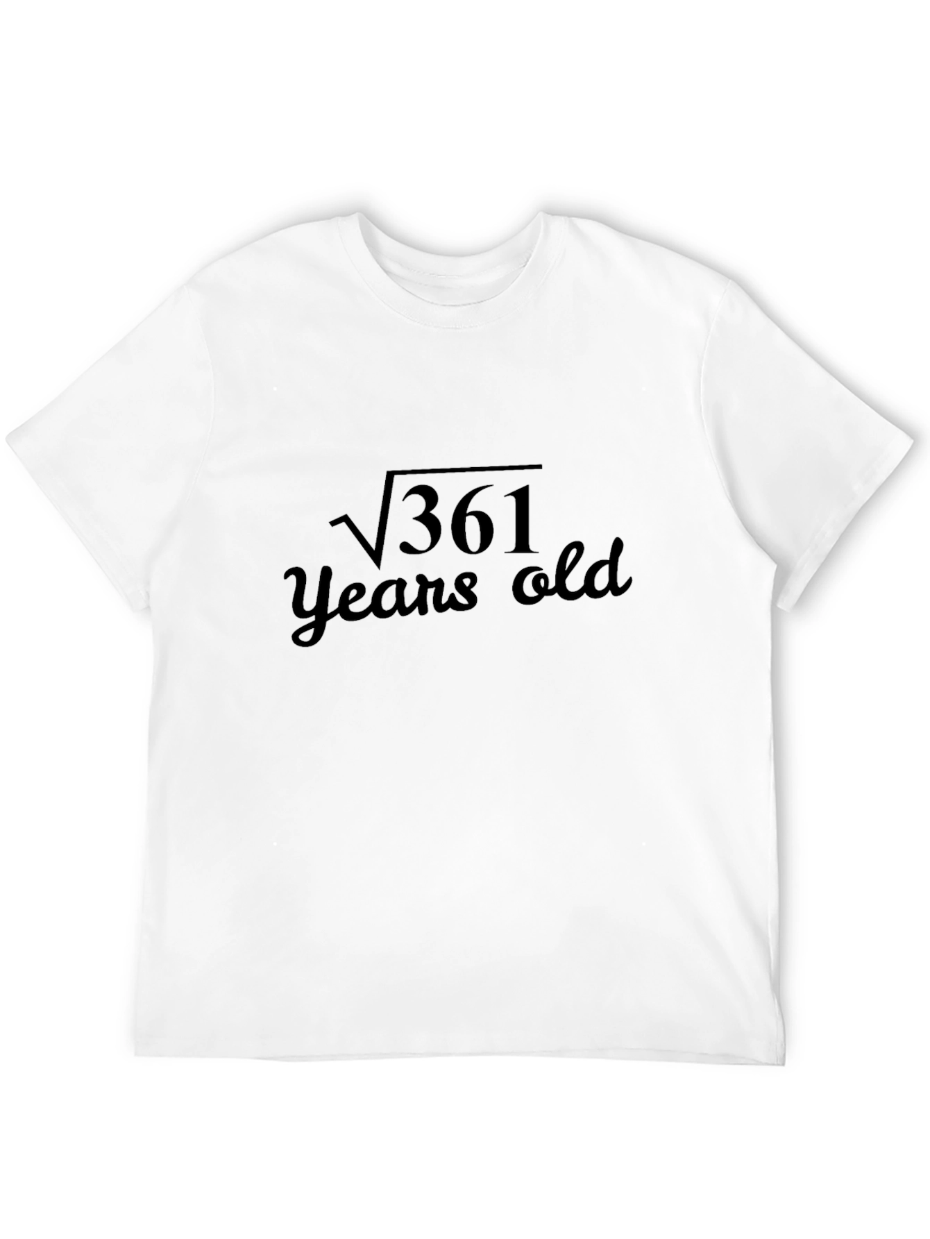 Funny 19th Birthday T-Shirt Square Root of 361