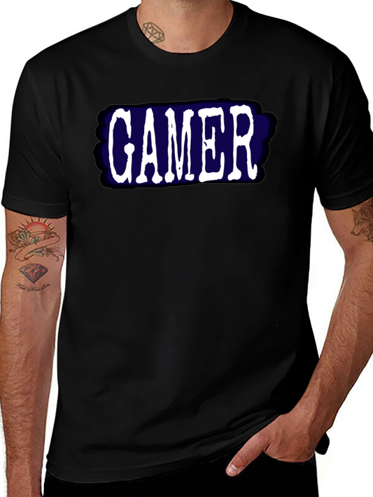 Gamer T-Shirt - Black Bold Graphic Tee