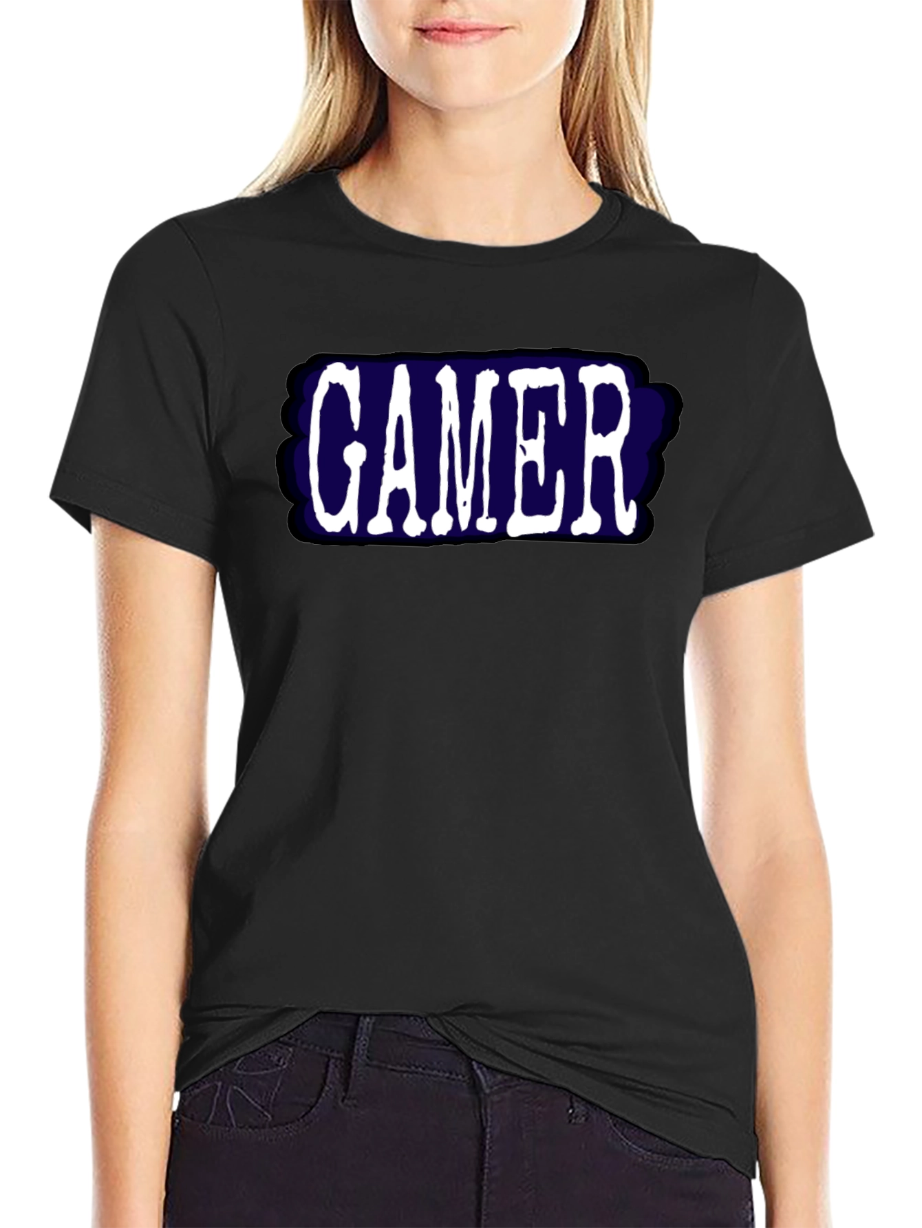 Gamer T-Shirt - Black Bold Graphic Tee