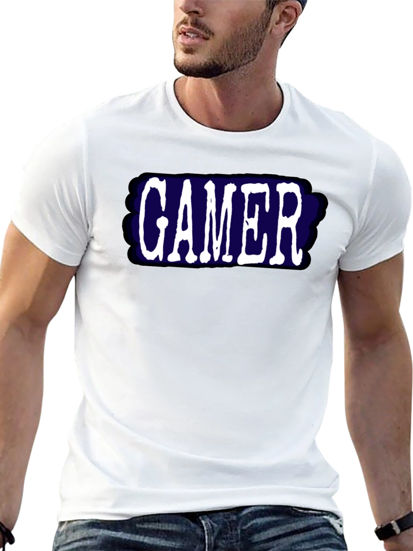 Gamer T-Shirt - Black Bold Graphic Tee