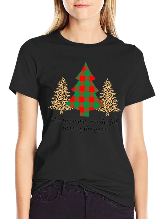 Christmas Tree Graphic T-Shirt
