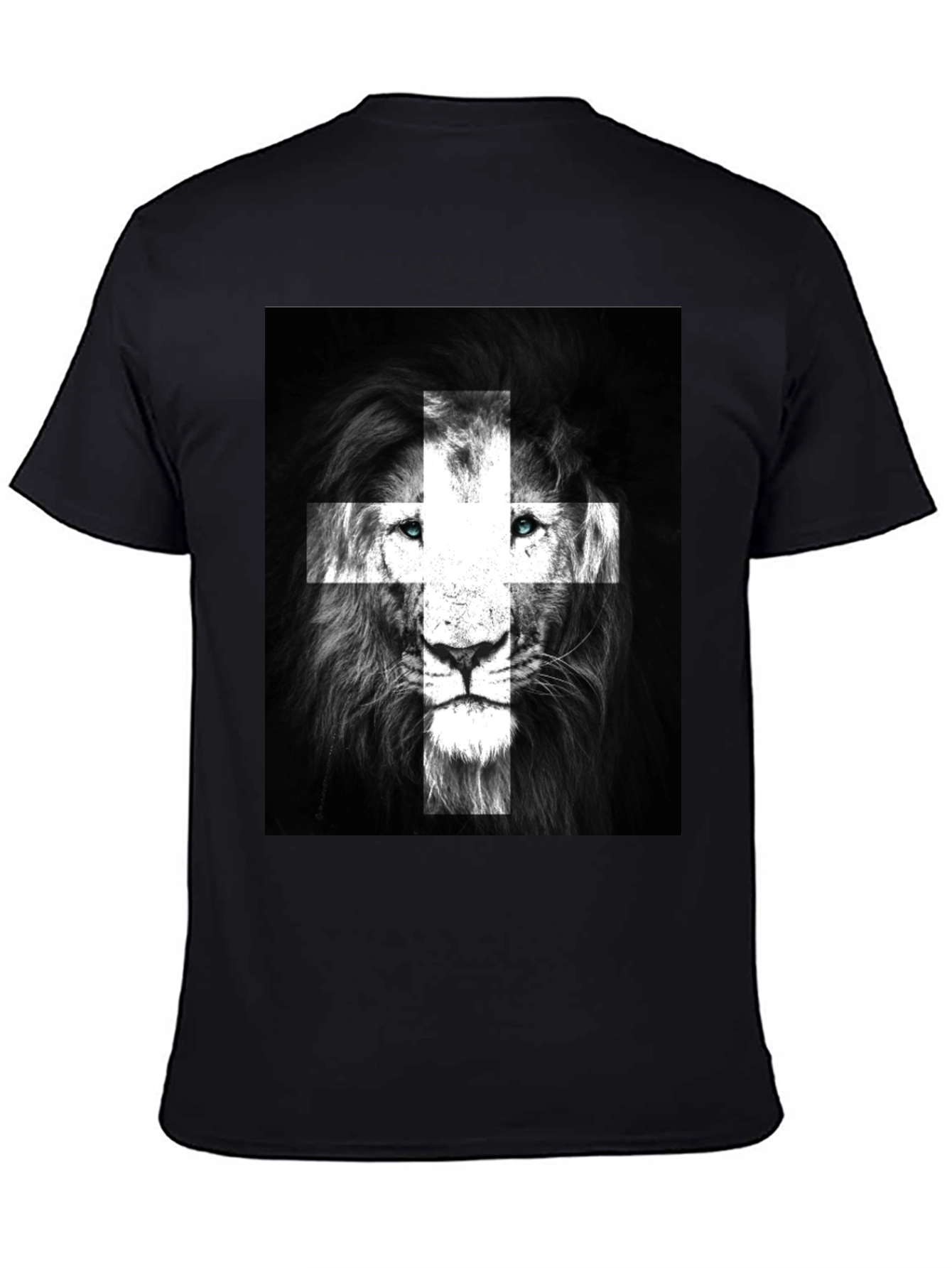 Lion Swiss Flag T-Shirt - Black