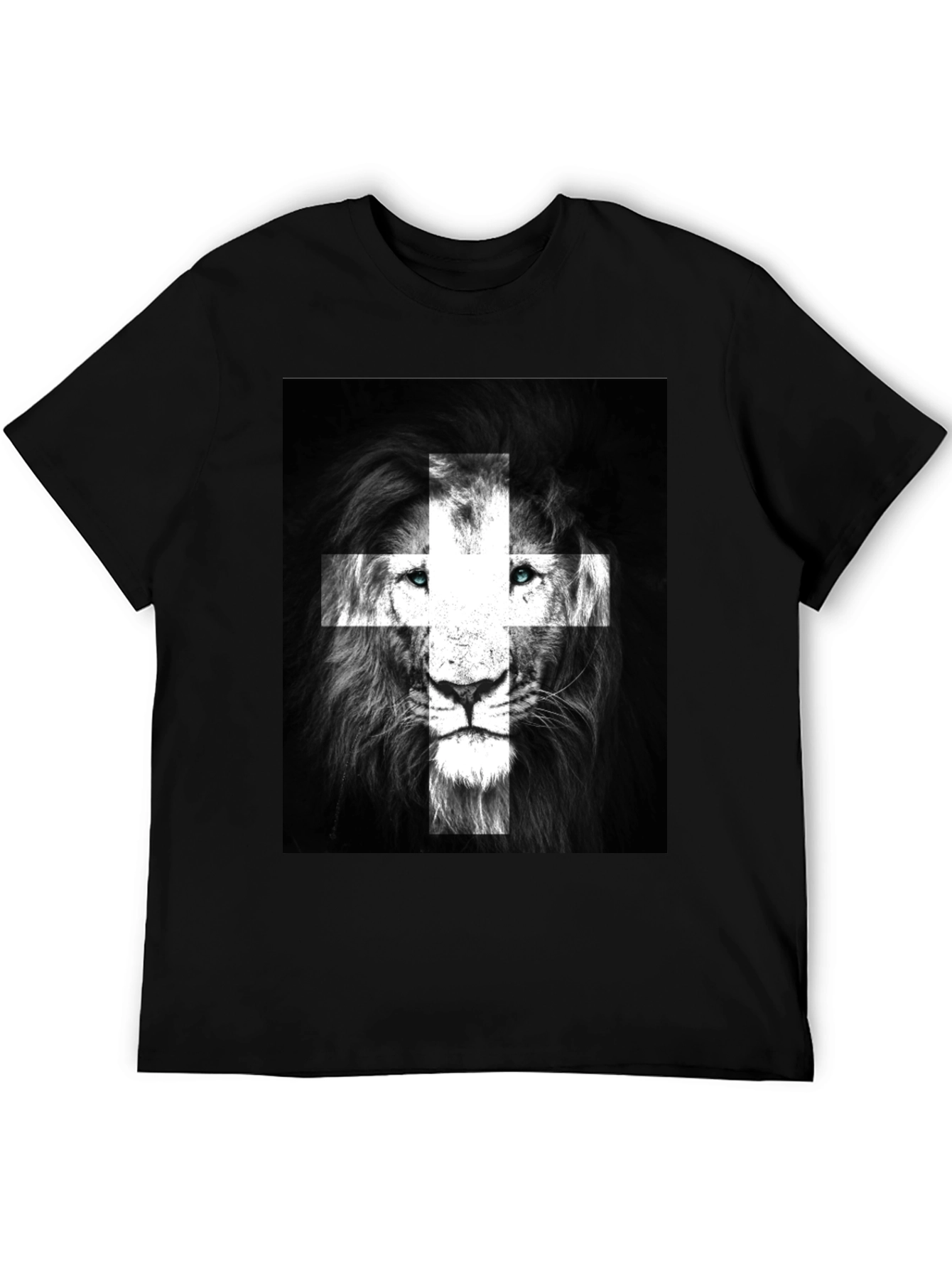 Lion Swiss Flag T-Shirt - Black