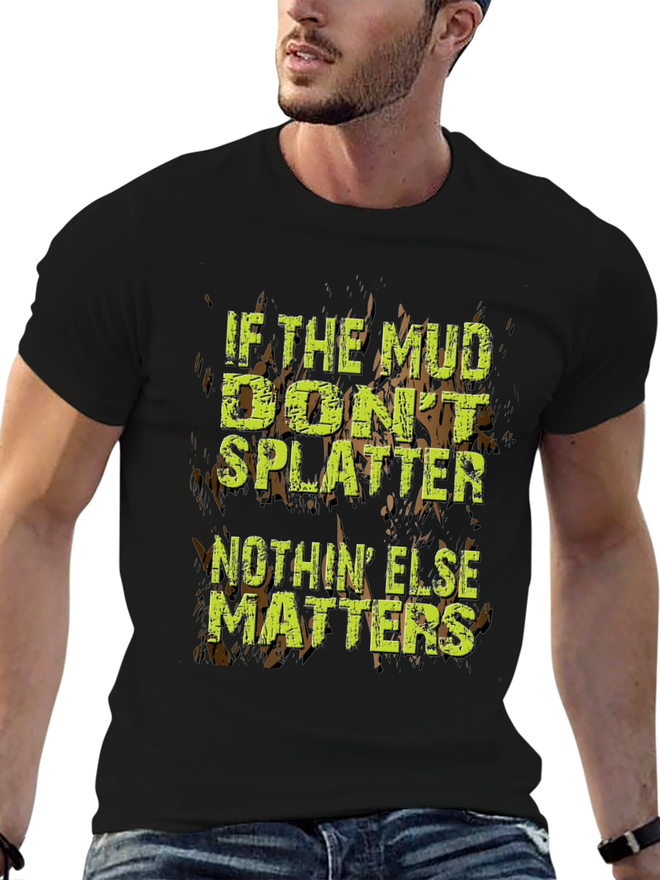 Mud Splatter Graphic Tee - Off-Road Adventure T-Shirt