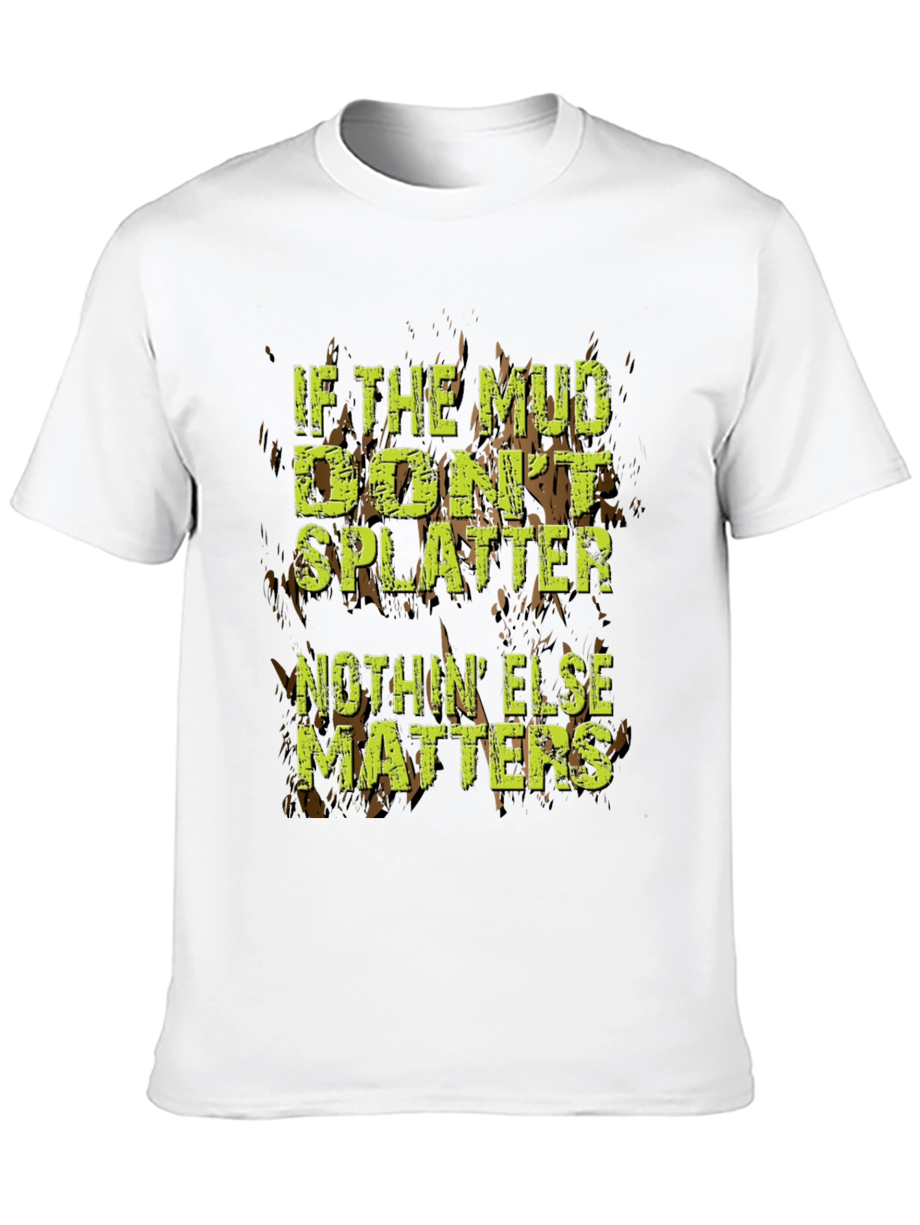 Mud Splatter Graphic Tee - Off-Road Adventure T-Shirt