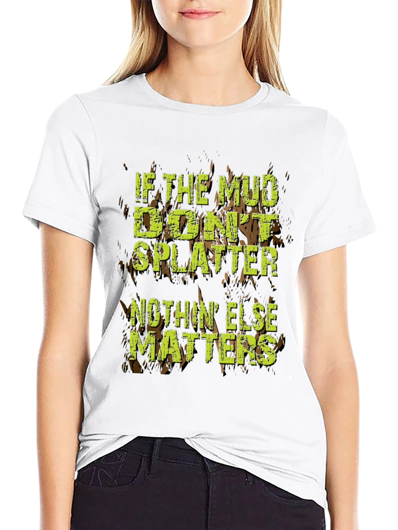 Mud Splatter Graphic Tee - Off-Road Adventure T-Shirt