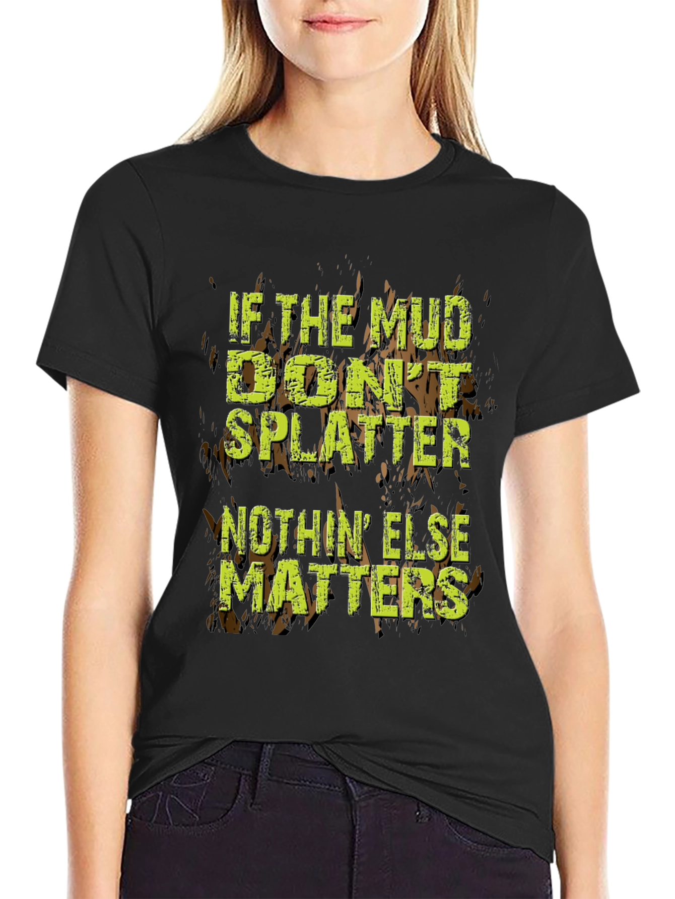 Mud Splatter Graphic Tee - Off-Road Adventure T-Shirt