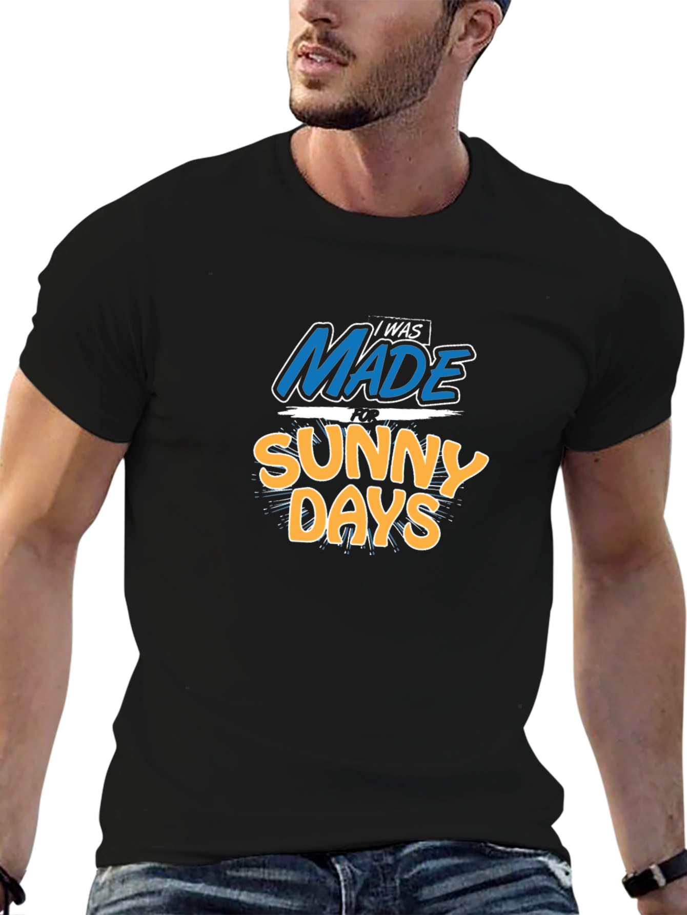 Made for Sunny Days Graphic T-Shirt - Black