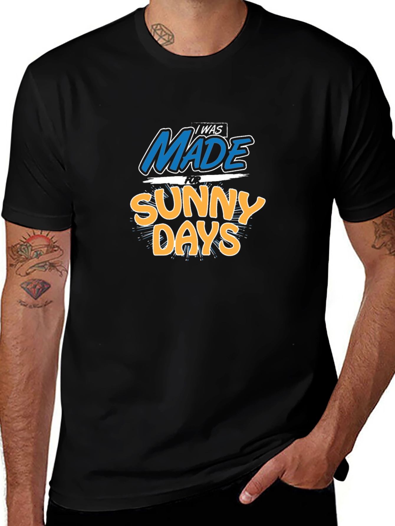 Made for Sunny Days Graphic T-Shirt - Black