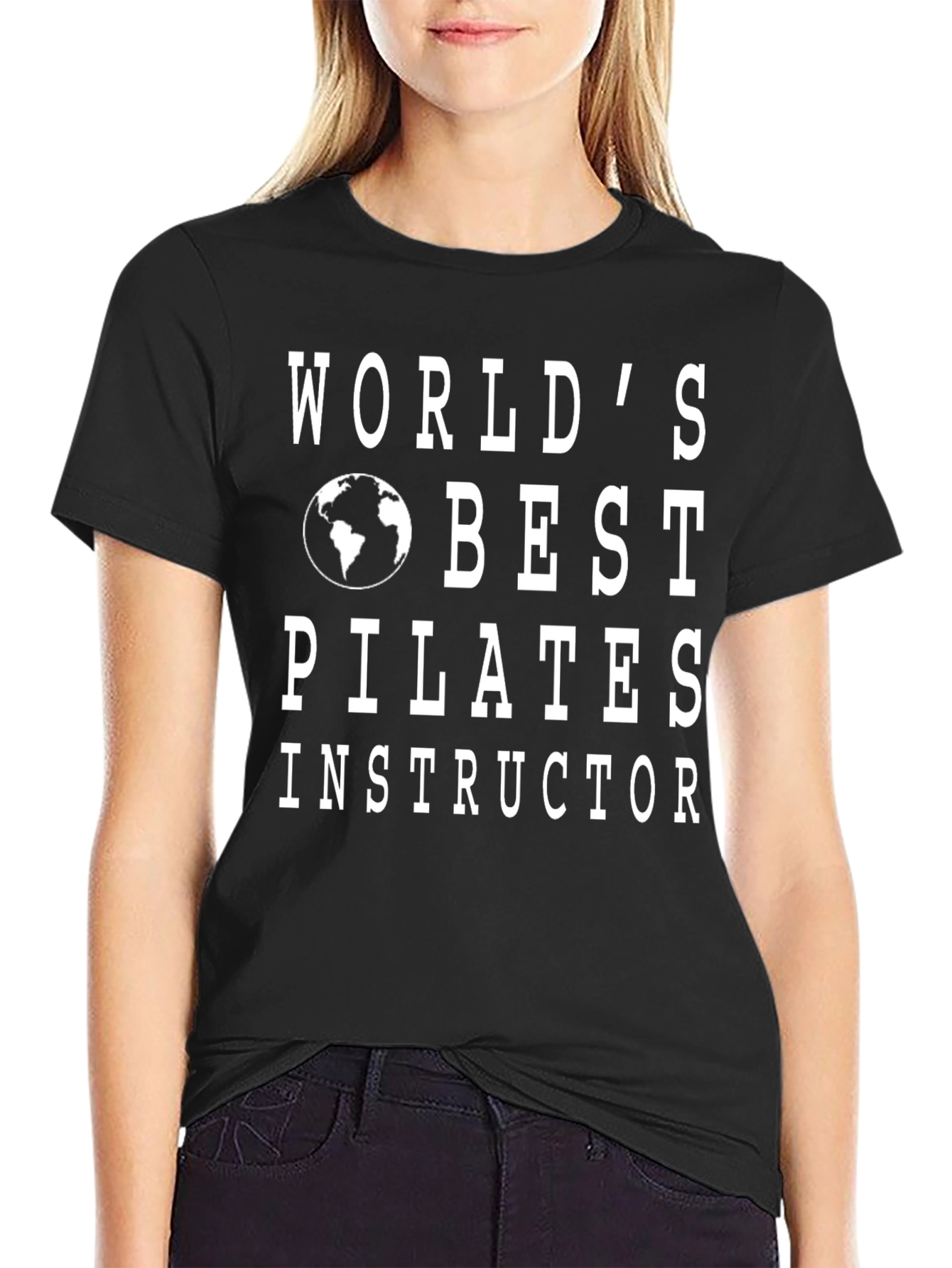 Worlds Best Pilates Instructor T-Shirt - Black