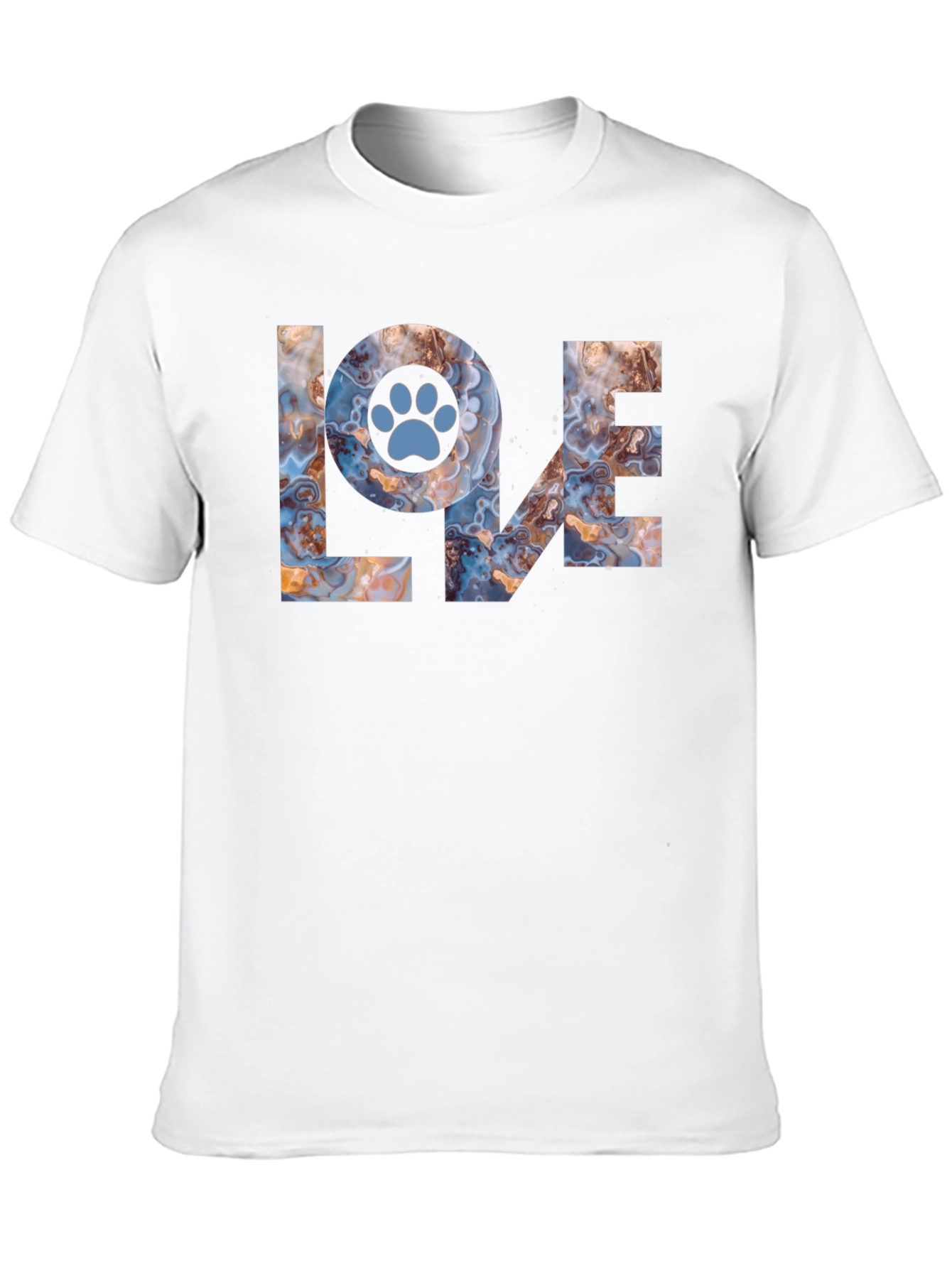 Love Paw Print Graphic Tee