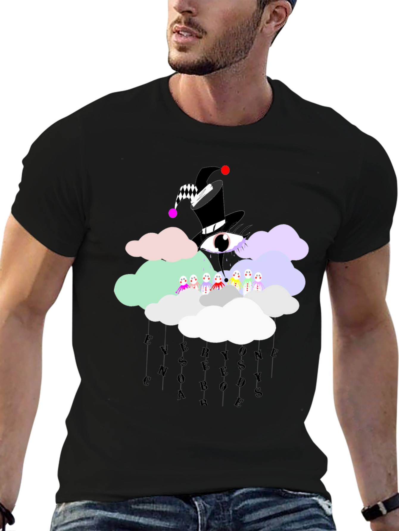 Surreal Cloud Graphic Tee - Everyone Needs Somebody