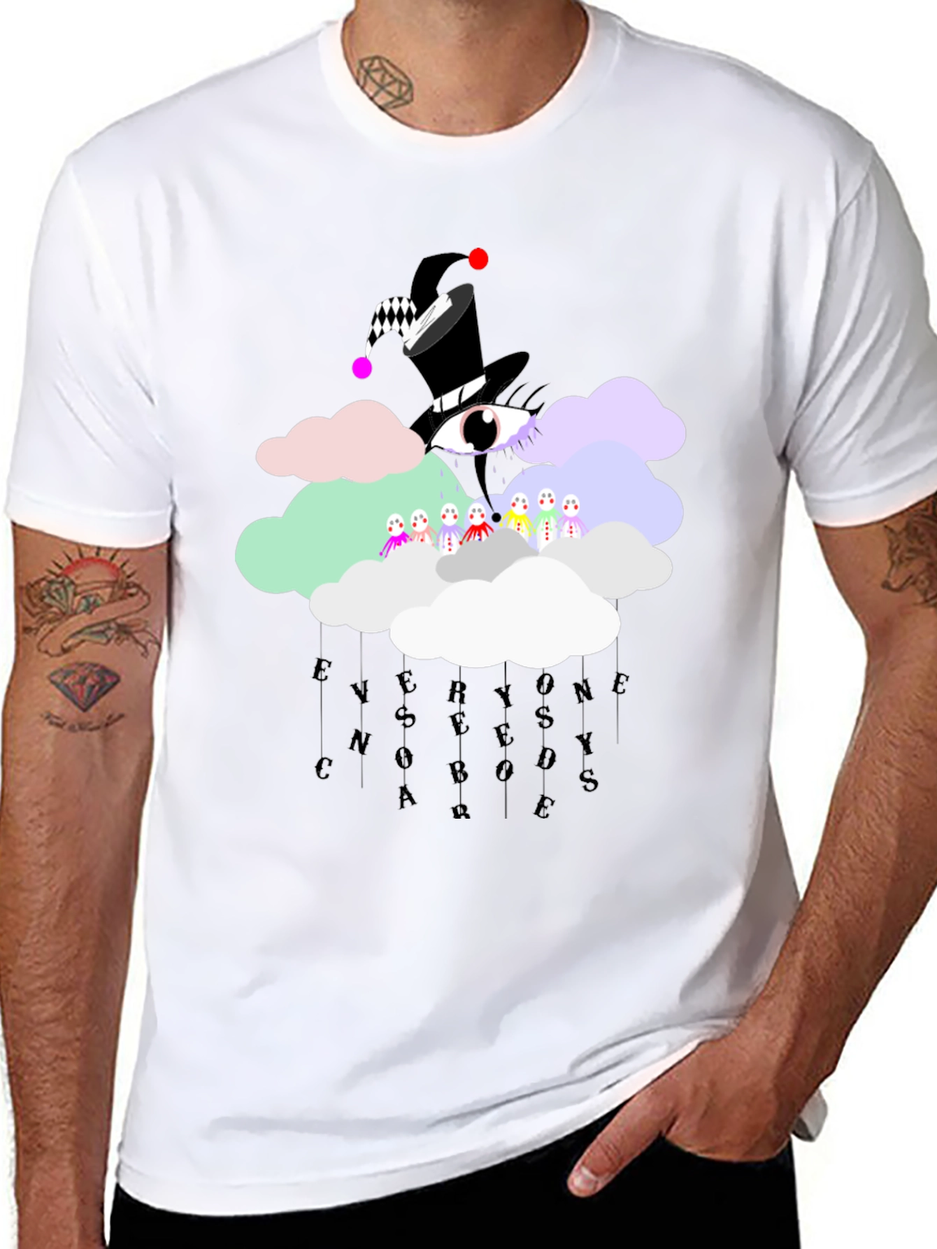 Surreal Cloud Graphic Tee - Everyone Needs Somebody