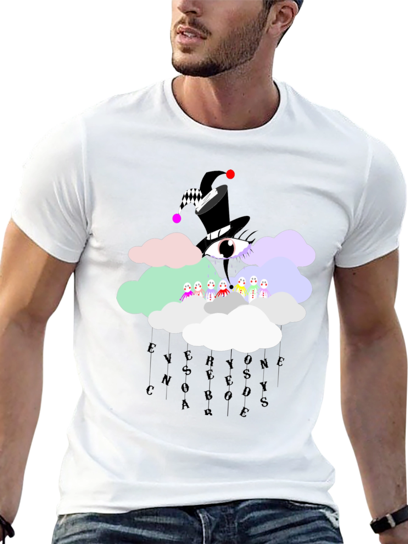 Surreal Cloud Graphic Tee - Everyone Needs Somebody