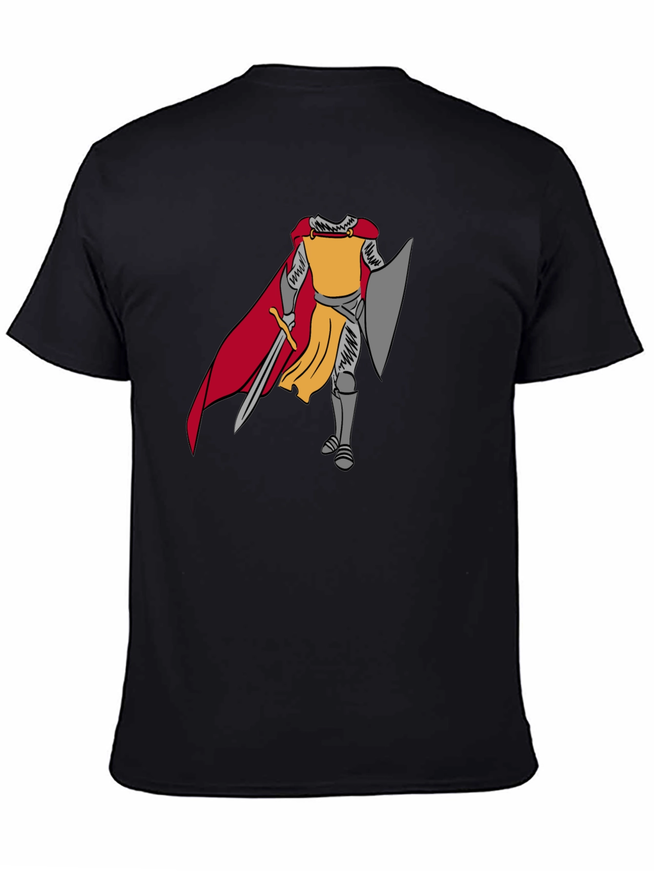 Knight Graphic Tee - Medieval Warrior Design