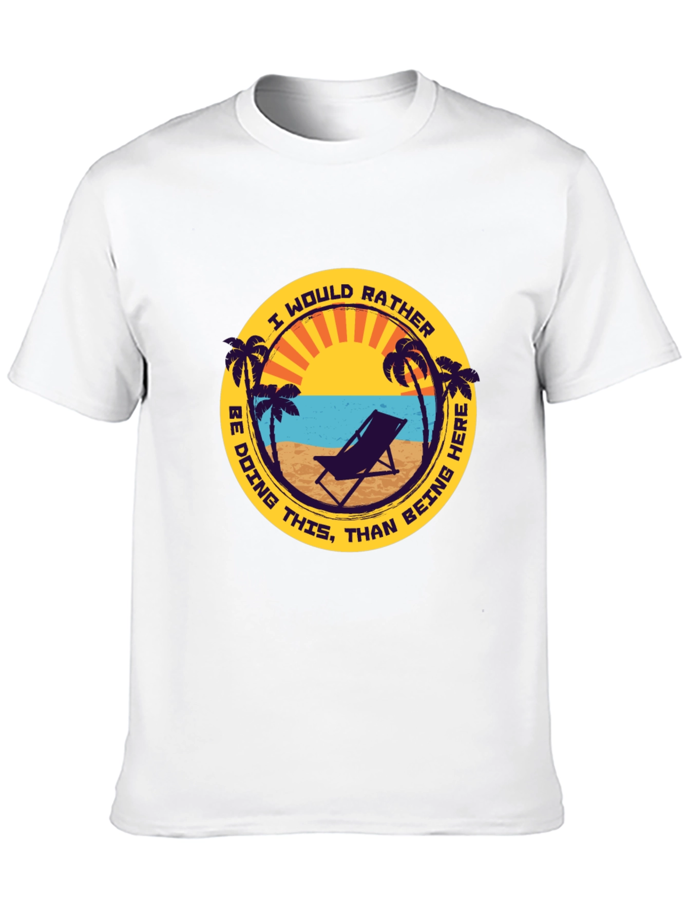 Relaxing Beach Scene T-Shirt - Vacation Vibes